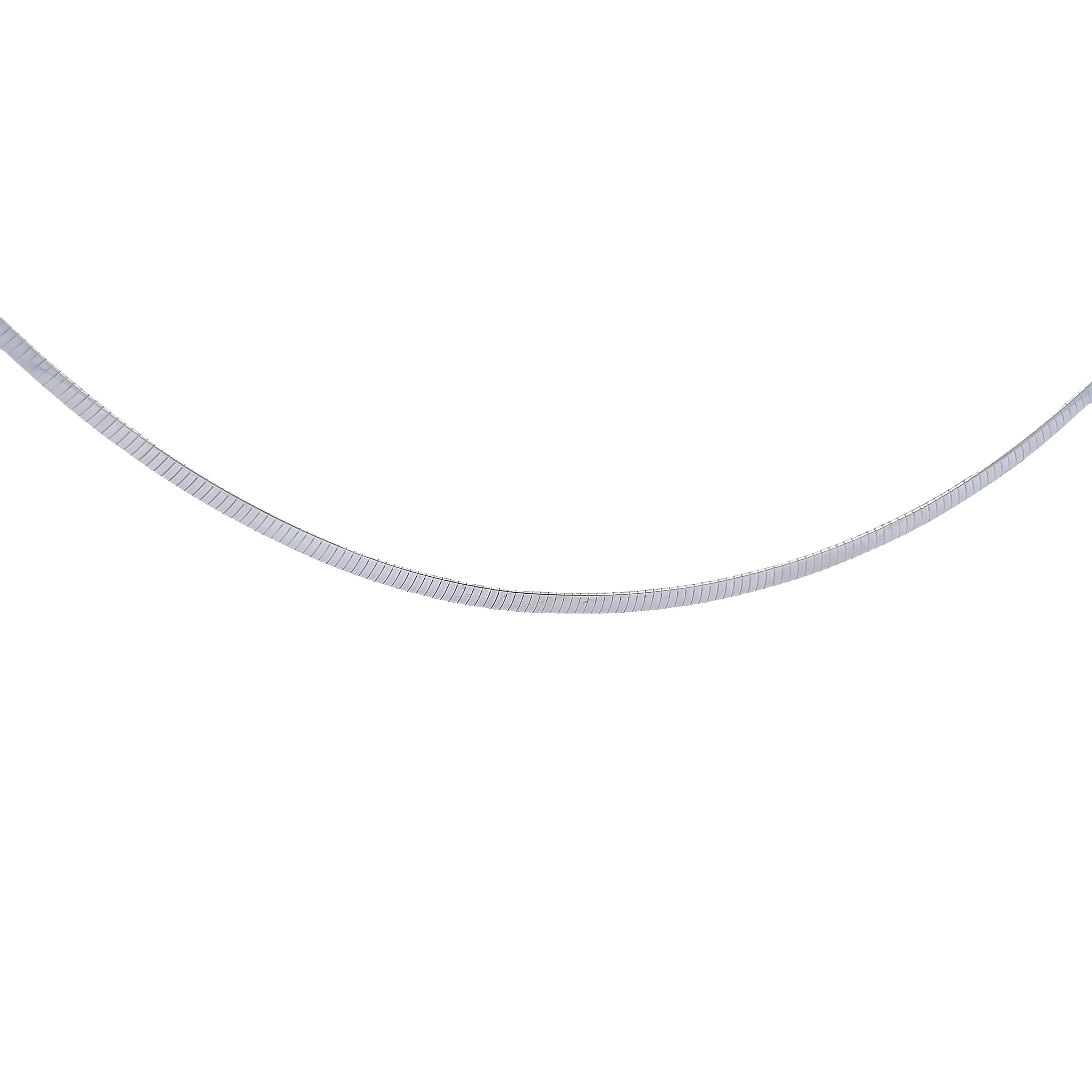 Reversableyellow/white 14 Karat Omega Chain Length 17", 12.63 Dwt