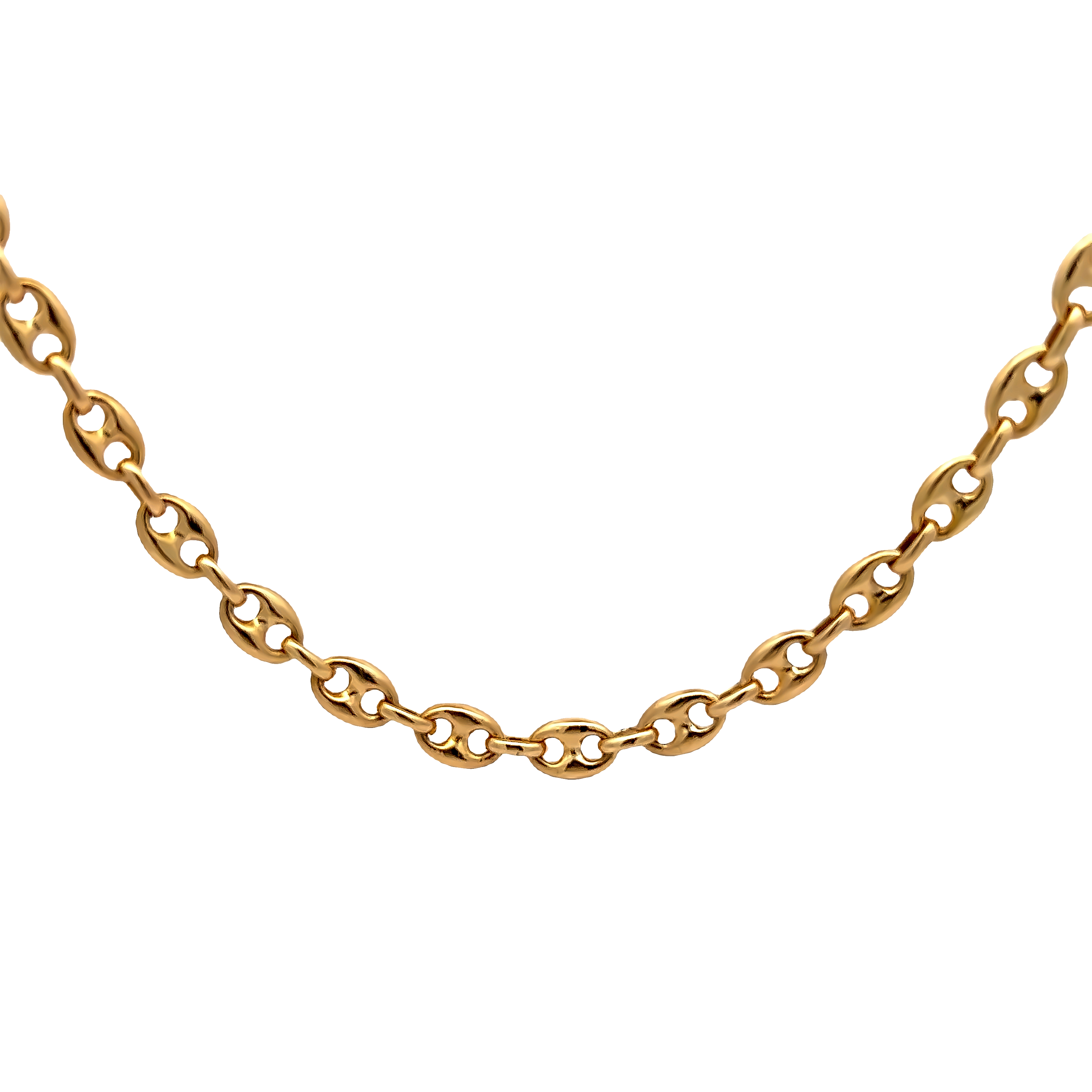 18 Karat Yellow Gold Bubble Mariner Chain. Length 18". 27.3 Dwt.
