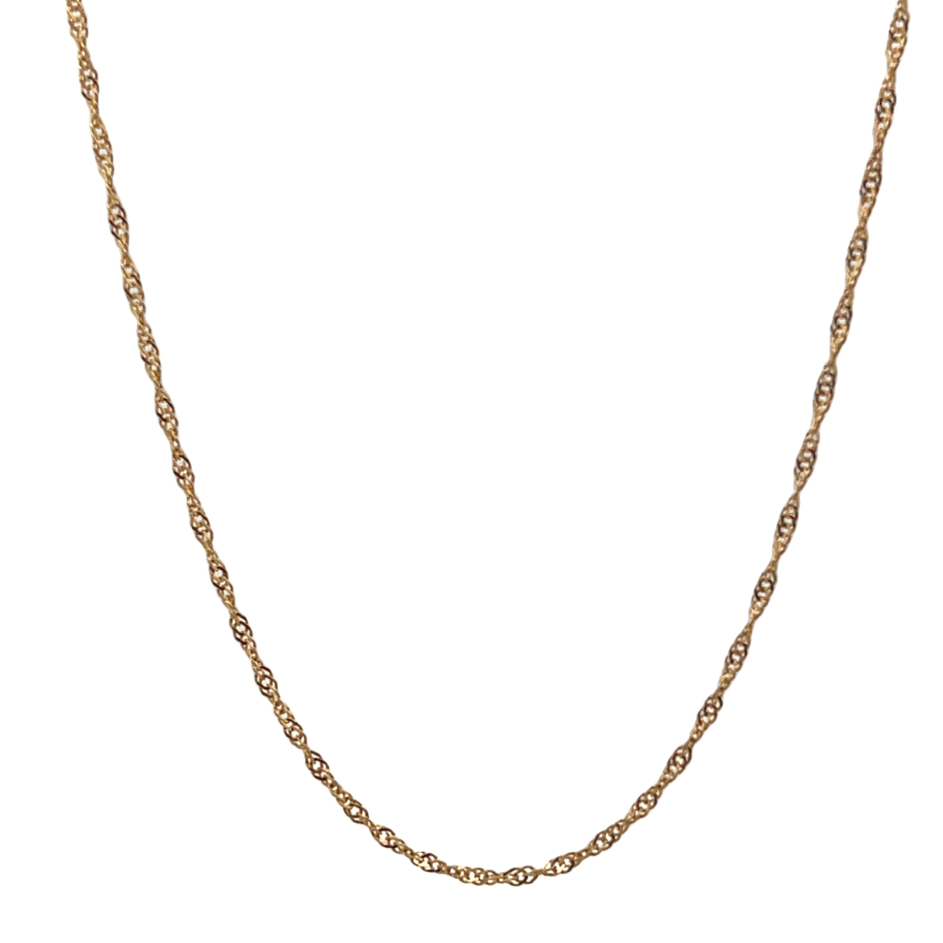 14k Yellow Gold Singapore Chain
