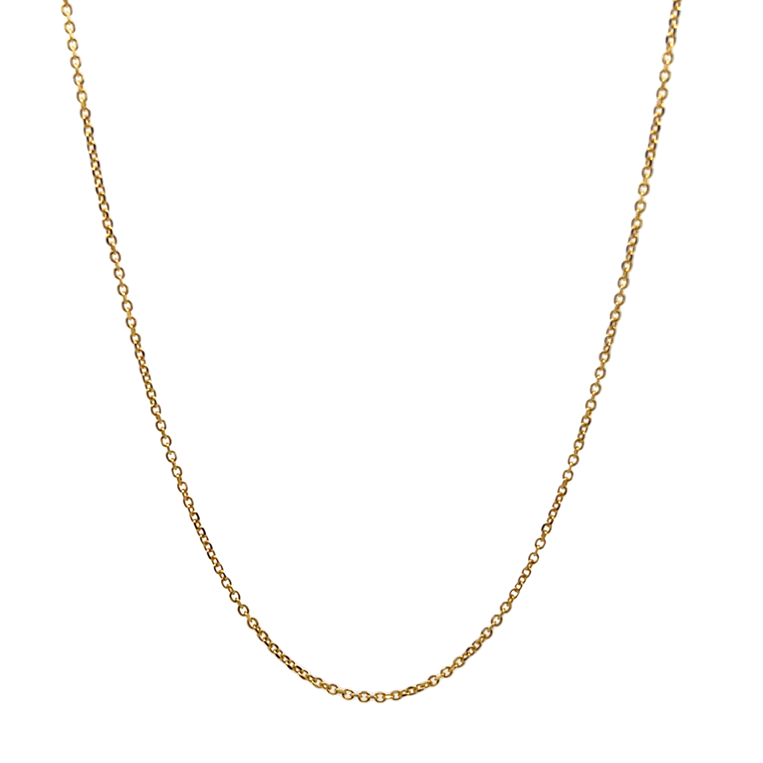 14k Yellow Gold Cable Link Chain