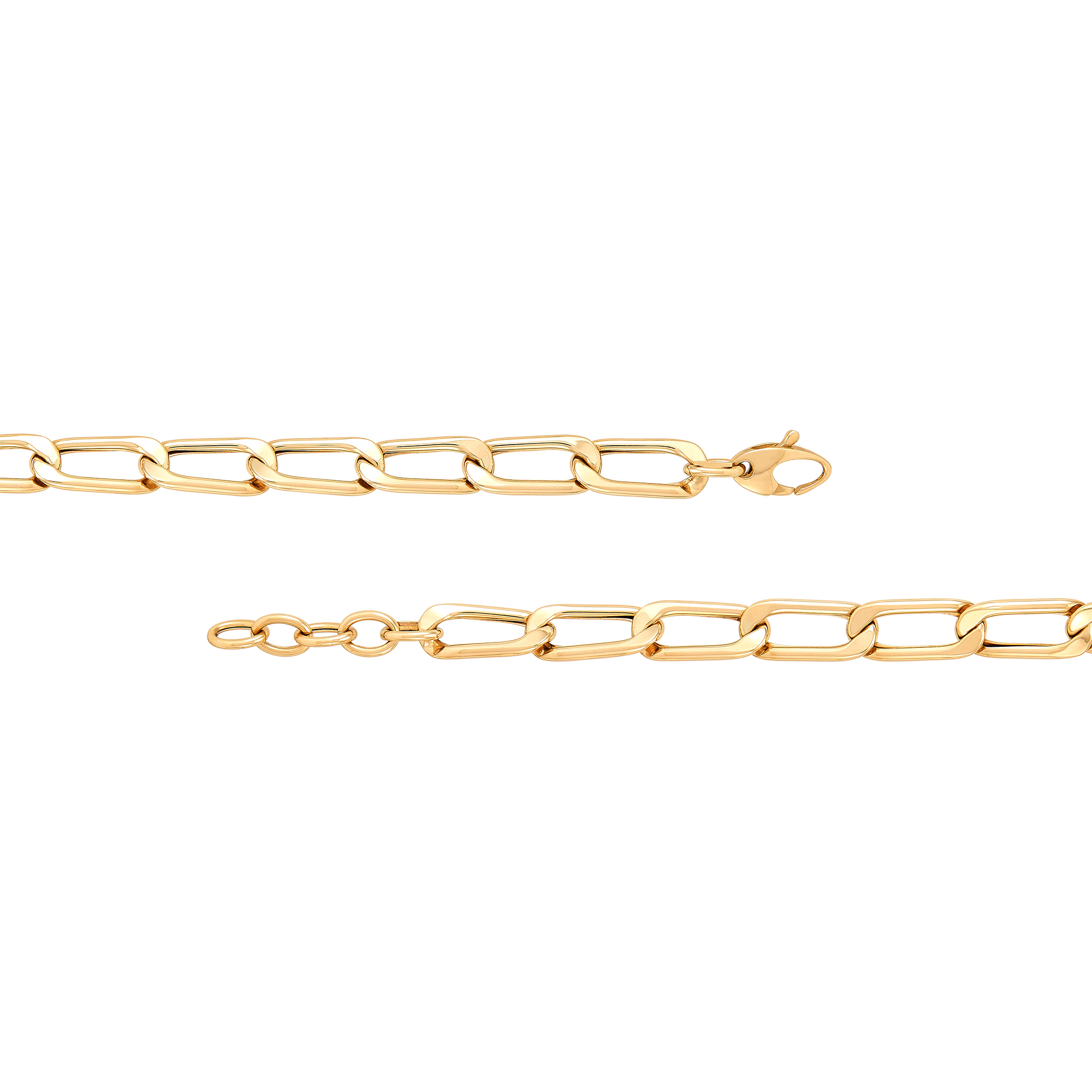 14k Yellow Gold Paperclip Chain Necklace