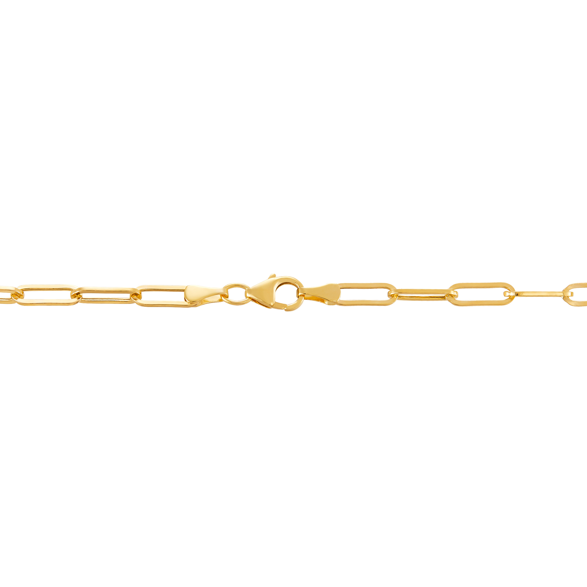14k Yellow Gold Paperclip Chain