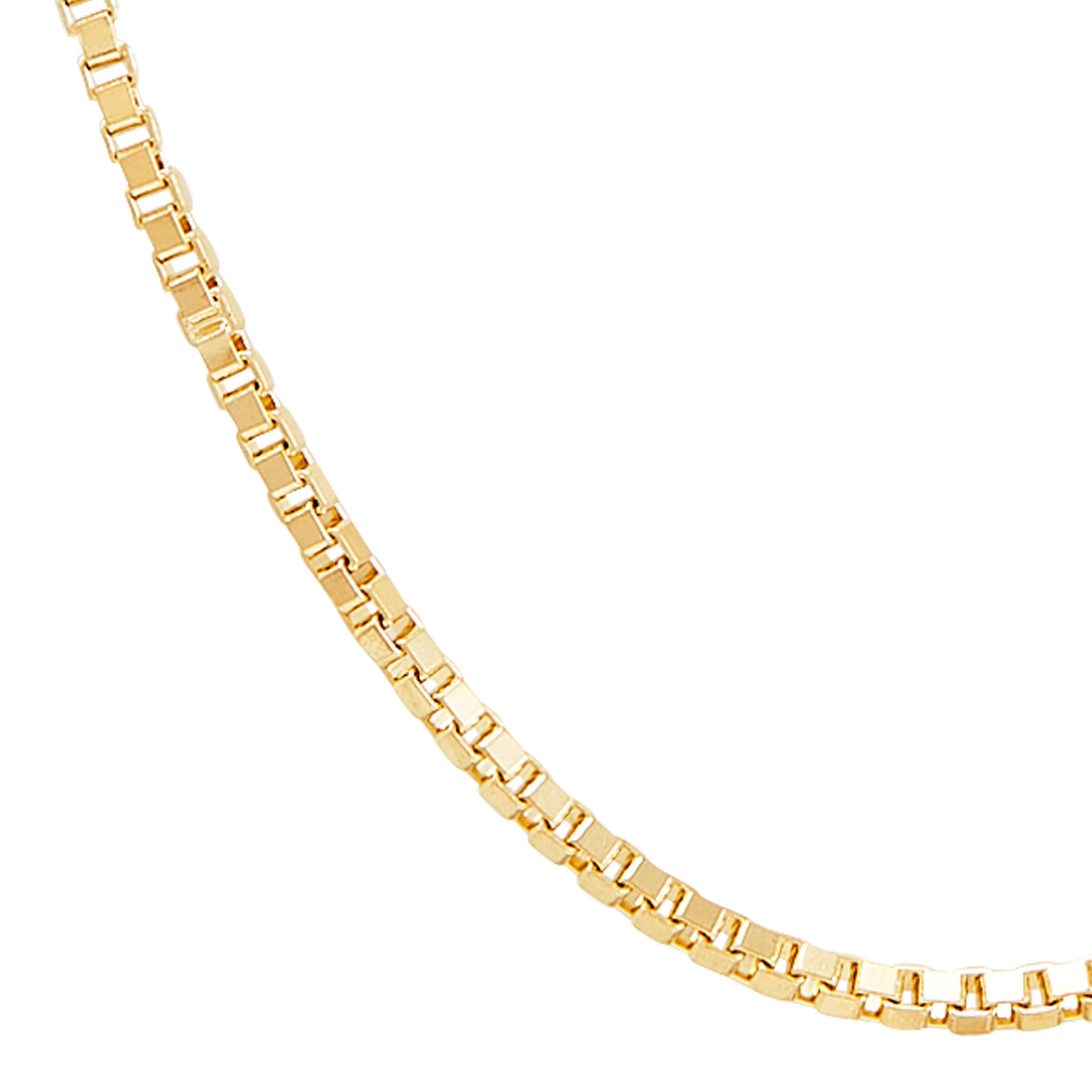 14k Yellow Gold Box Chain