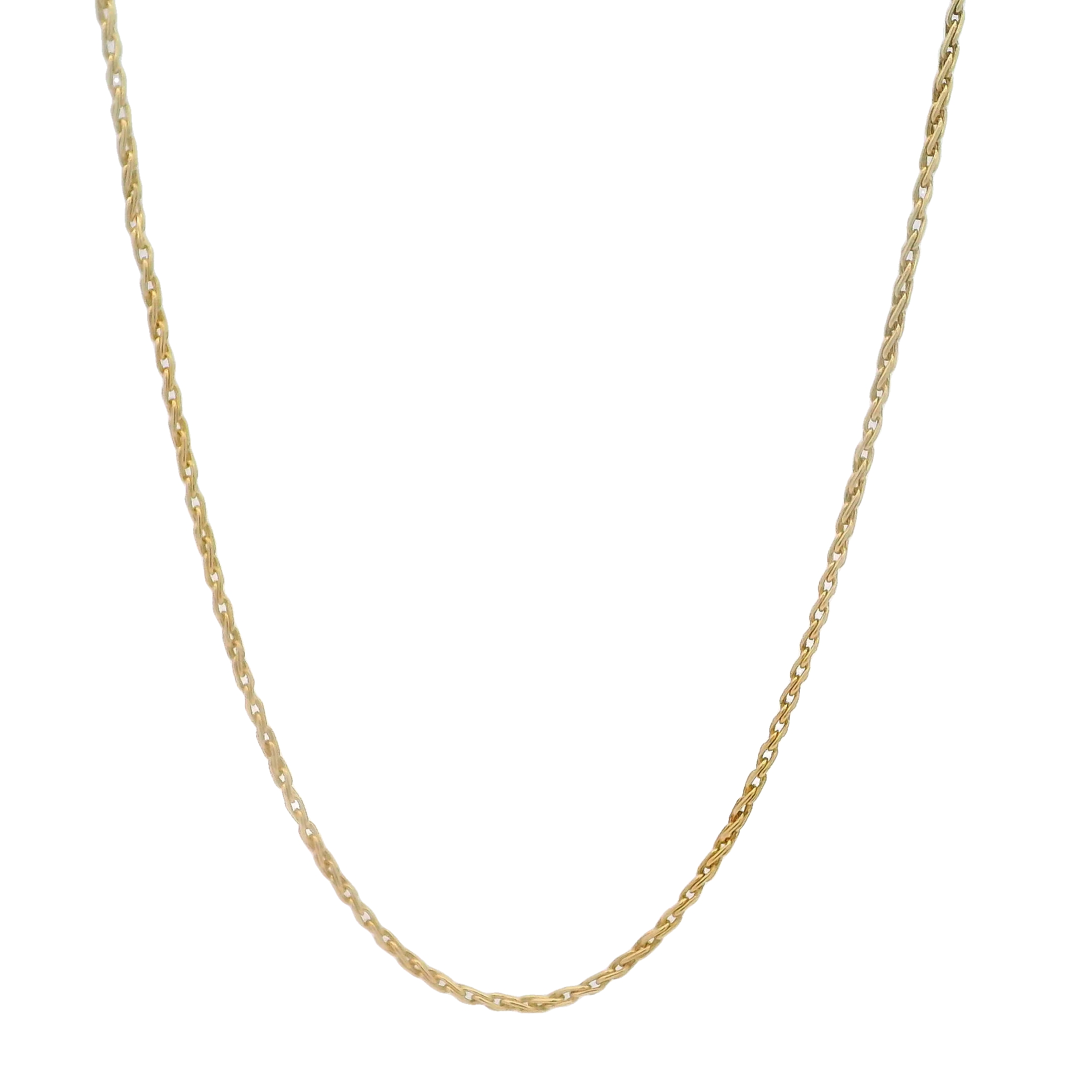 14k Yellow Gold Wheat Chain