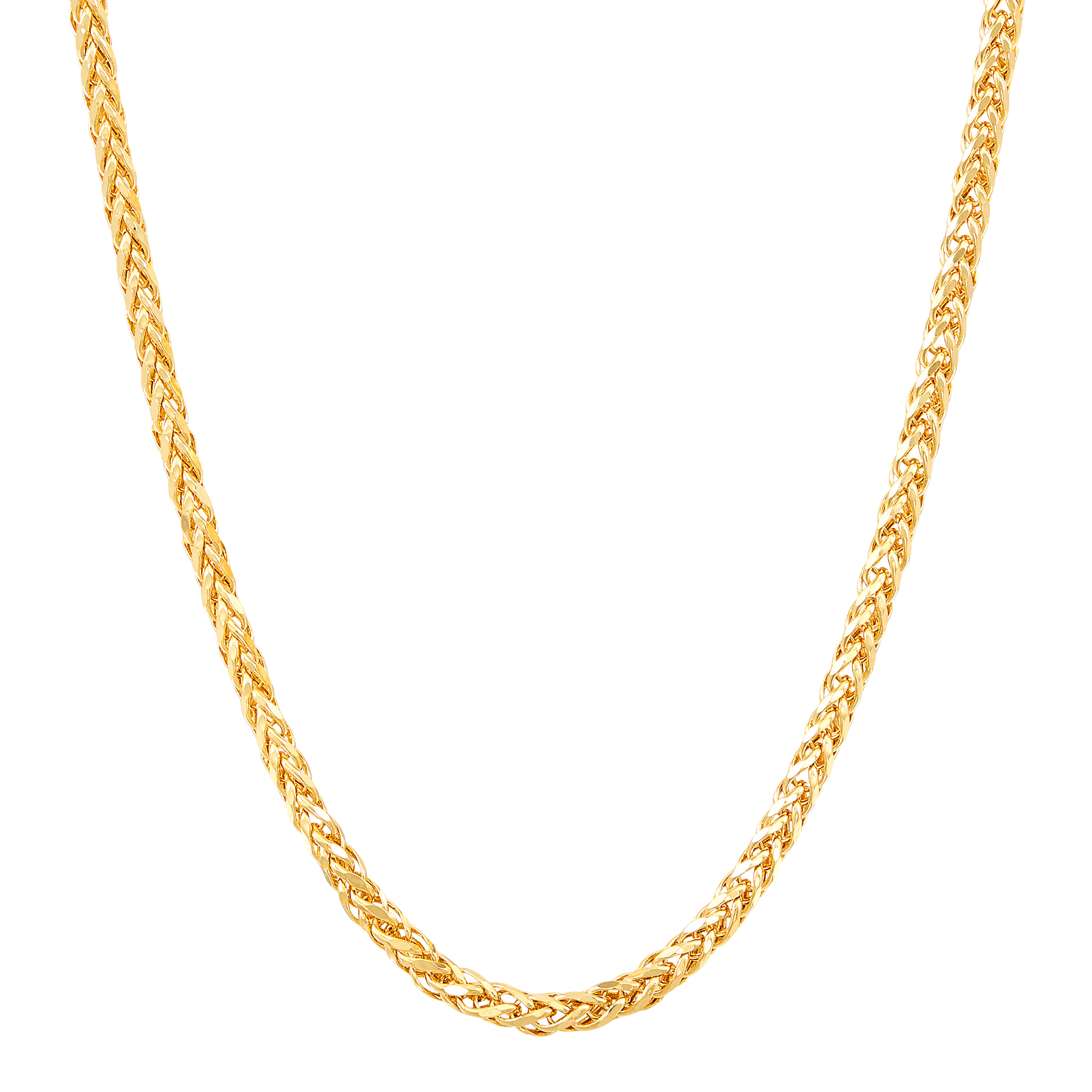 14k Yellow Gold Wheat Chain