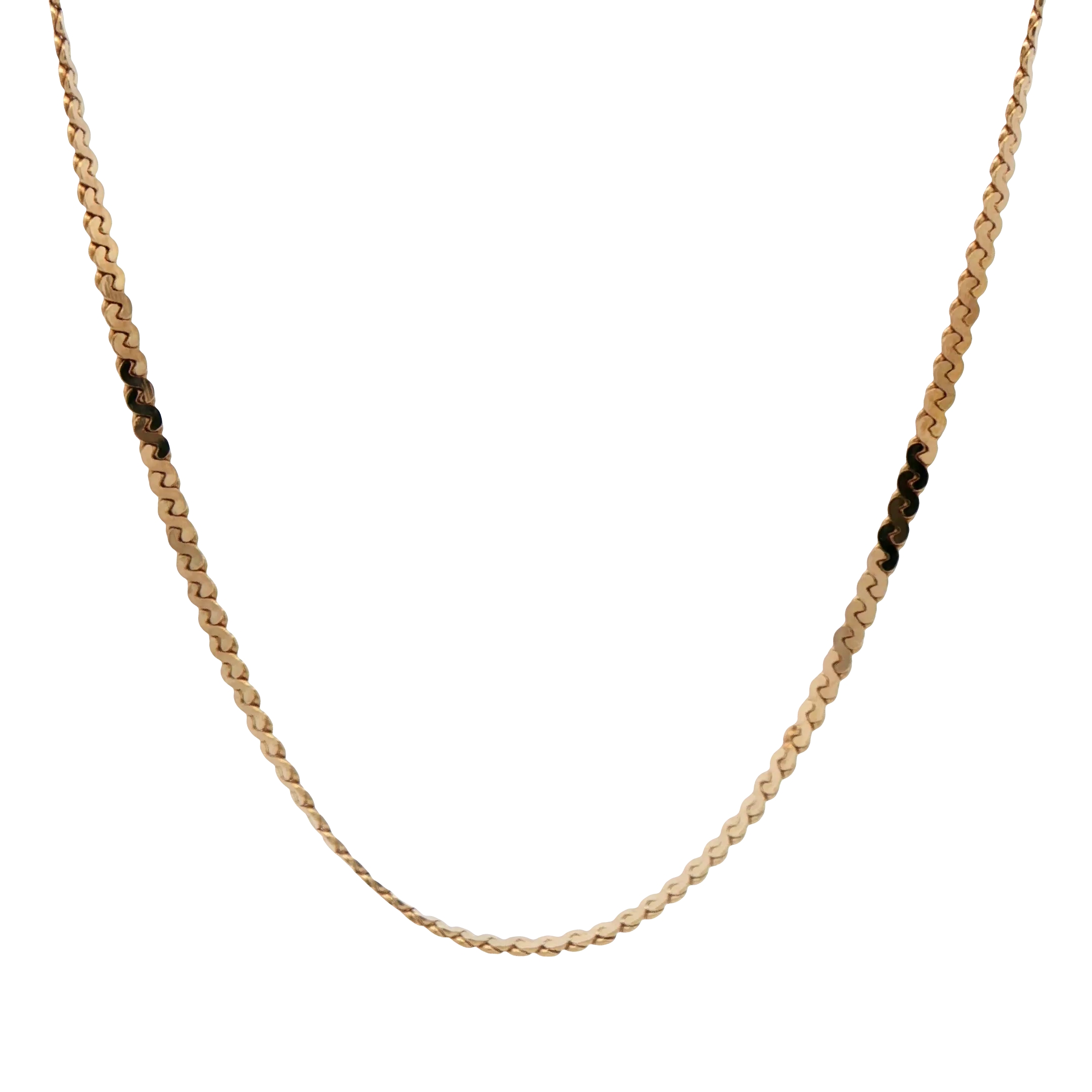 14k Yellow Gold Serpentine Chain