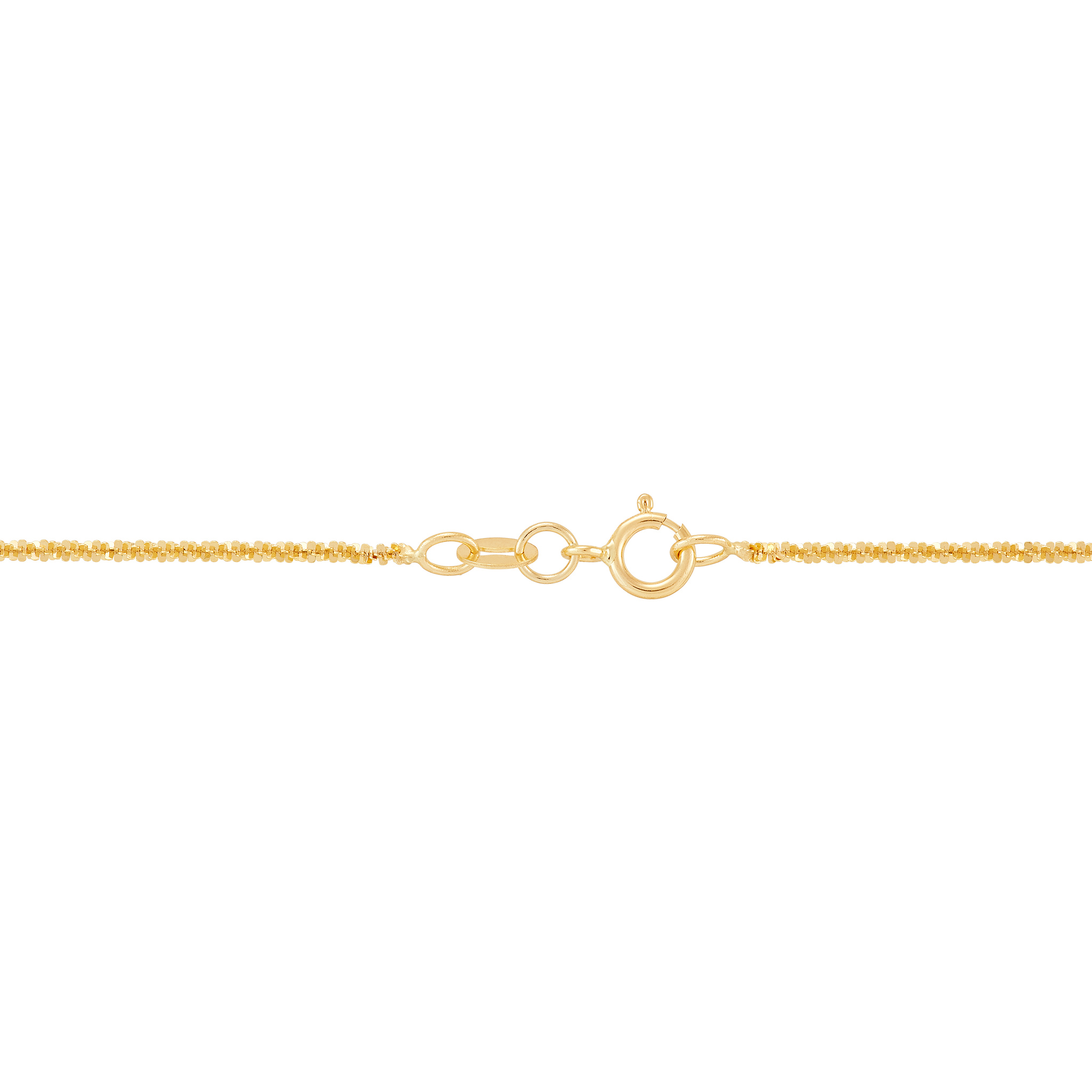 14k White Gold Solid Twist Chain