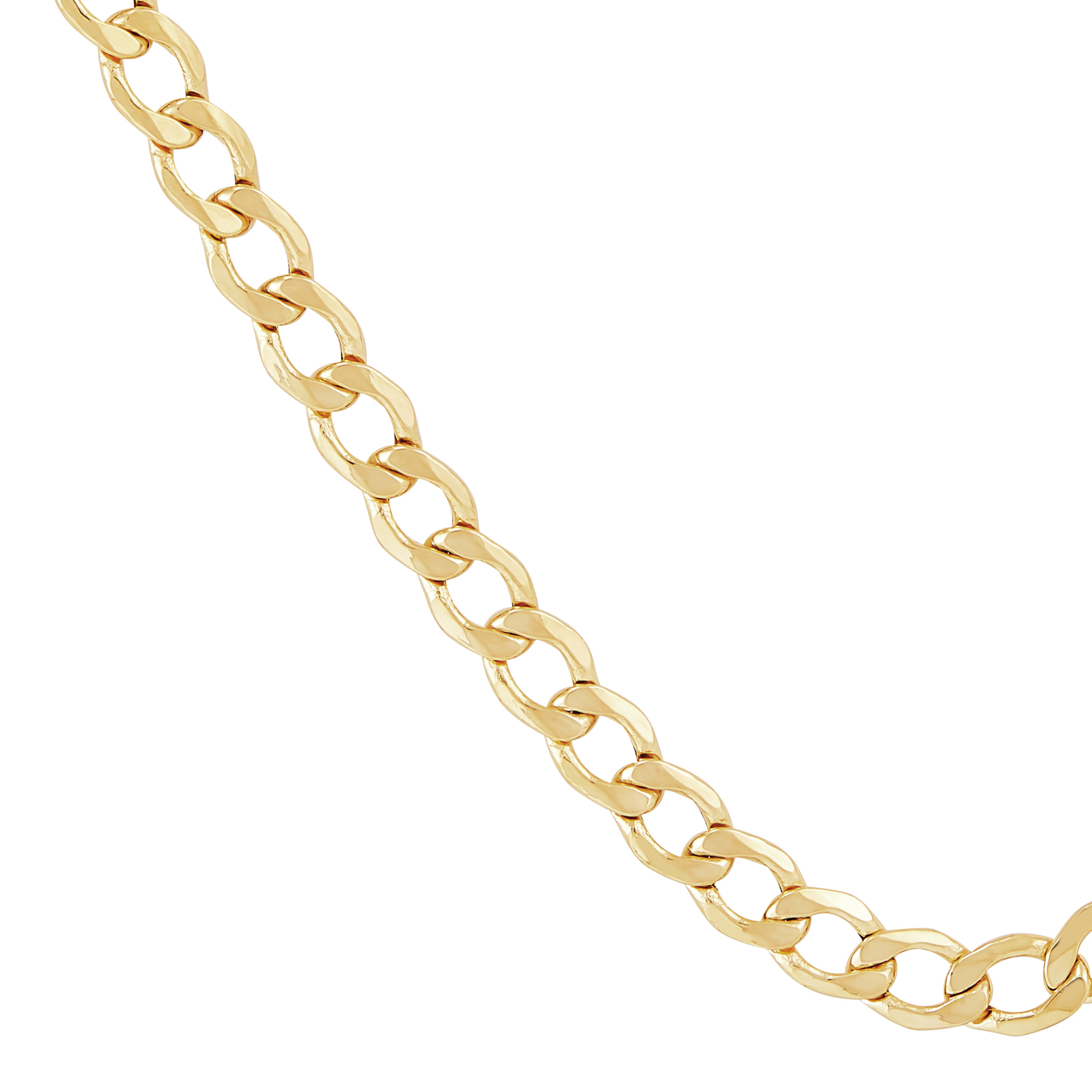 14k Yellow Gold Curb Chain