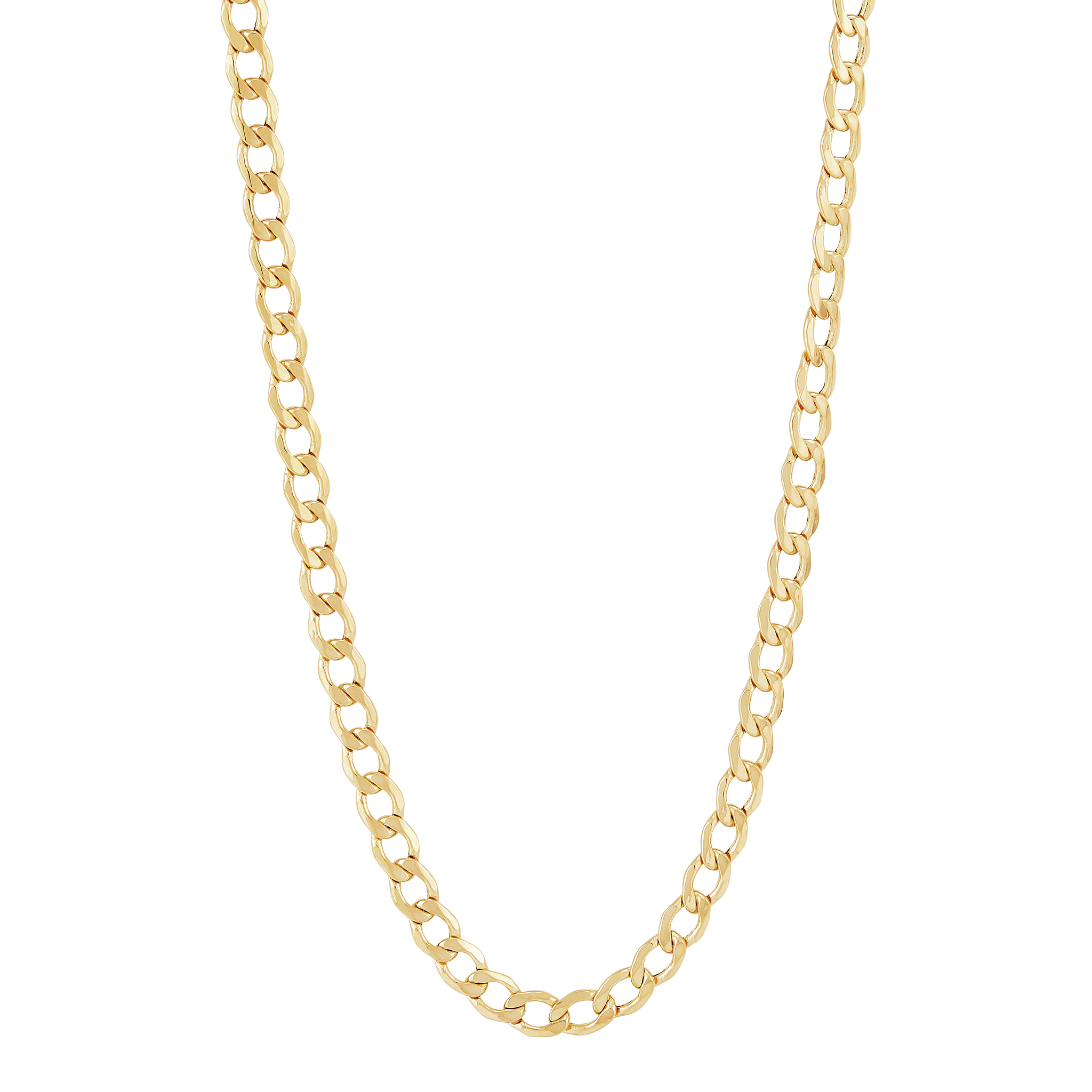 14k Yellow Gold Curb Chain