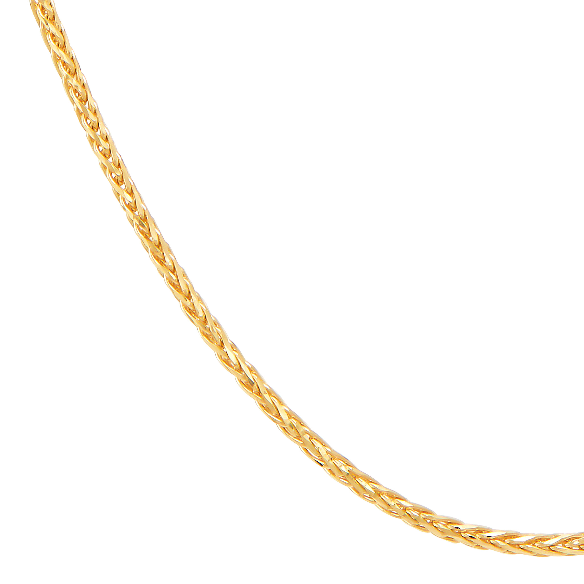 14k Yellow Gold Wheat Chain