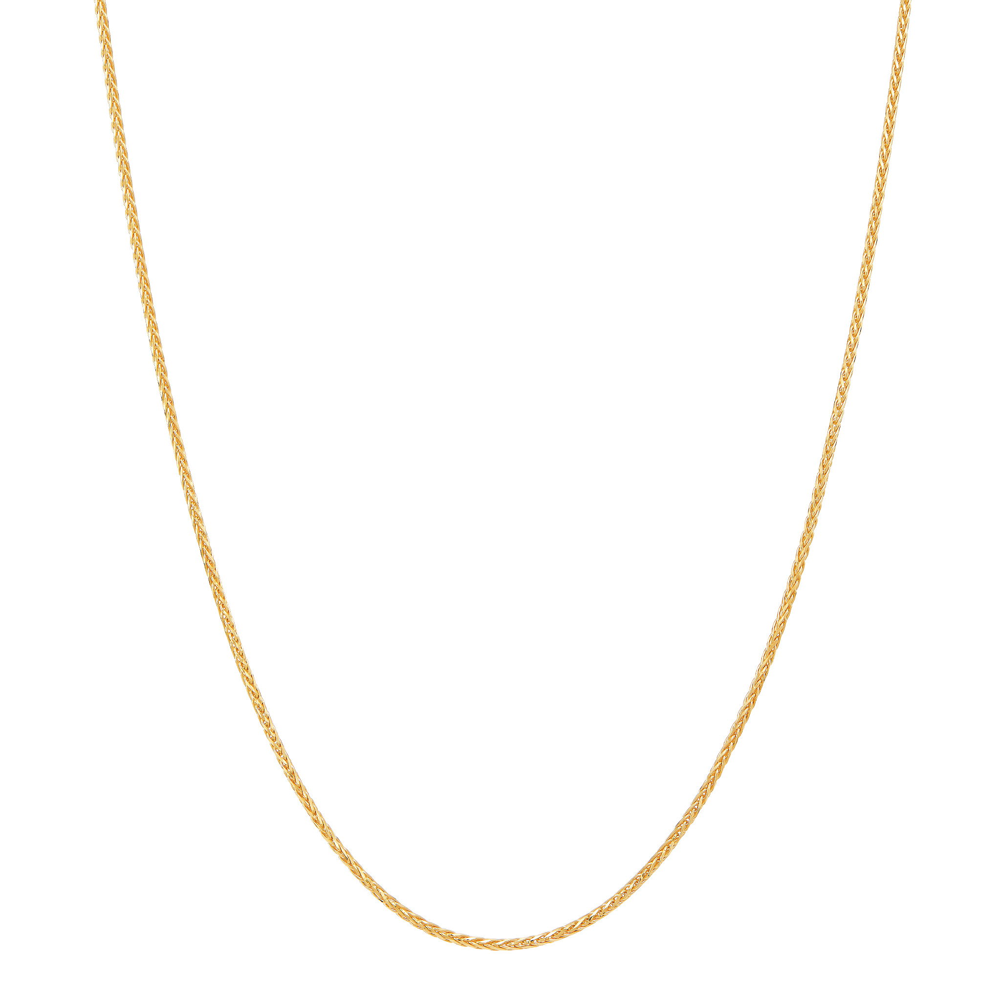 14k Yellow Gold Wheat Chain