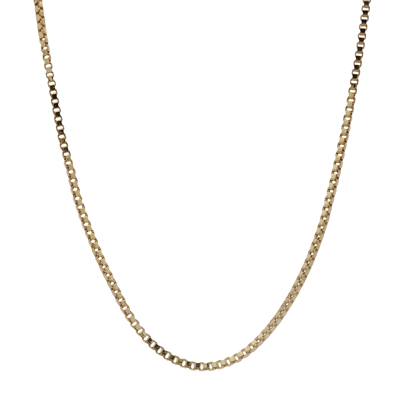 14k Yellow Gold Box Chain