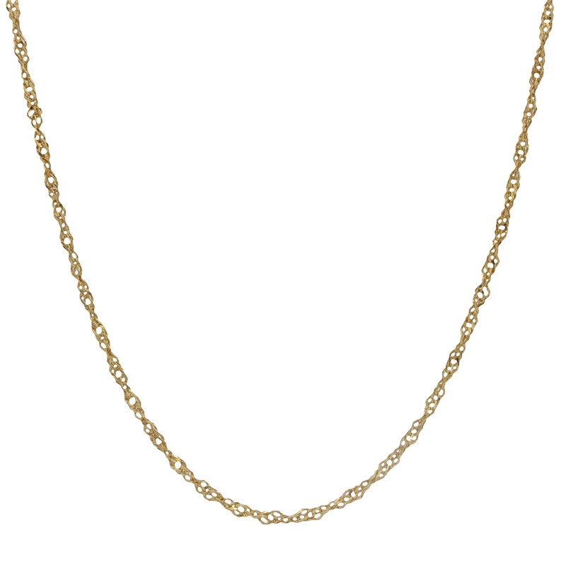 18k Yellow Gold Open Link Chain