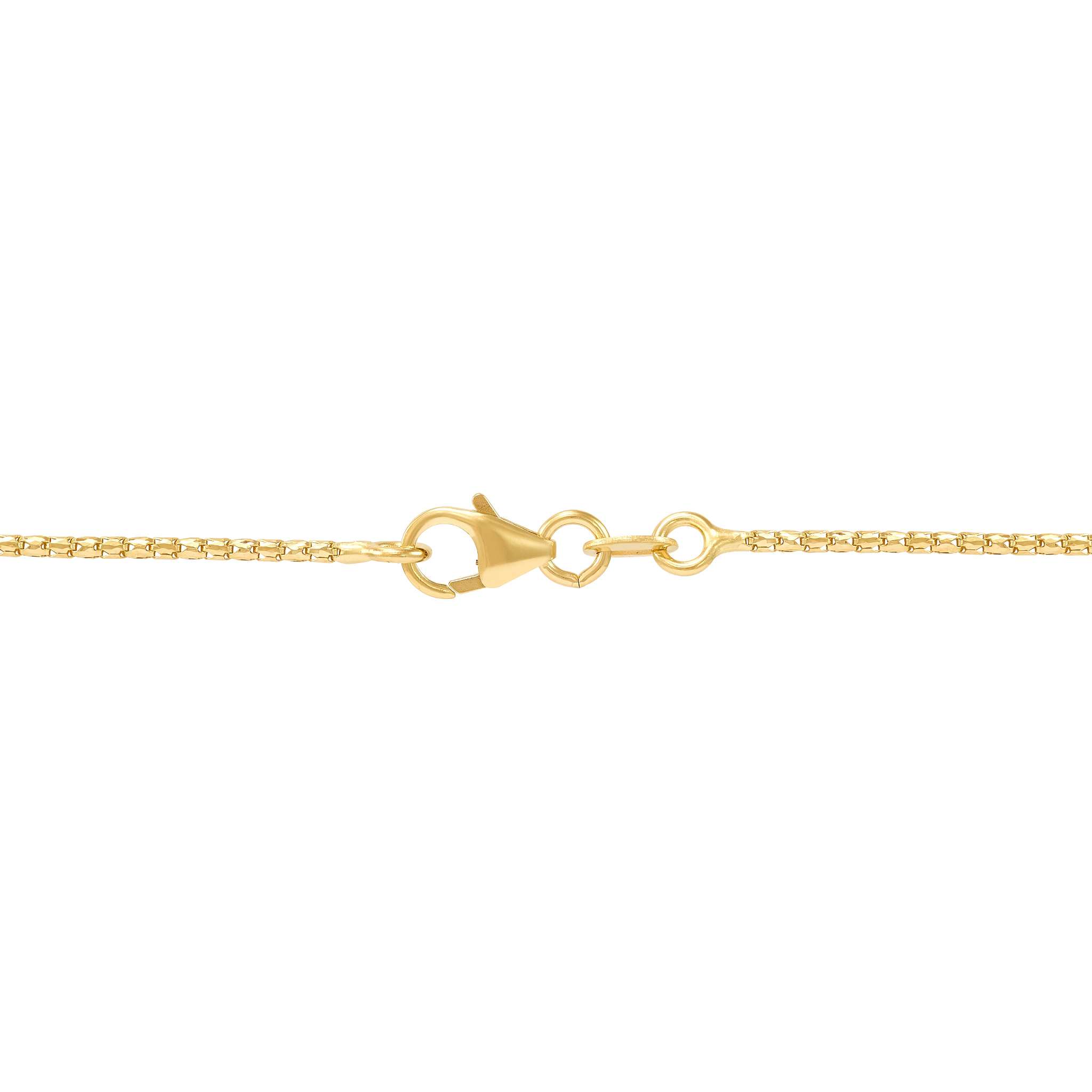 14k Yellow Gold Diamond Cut Snake Chain