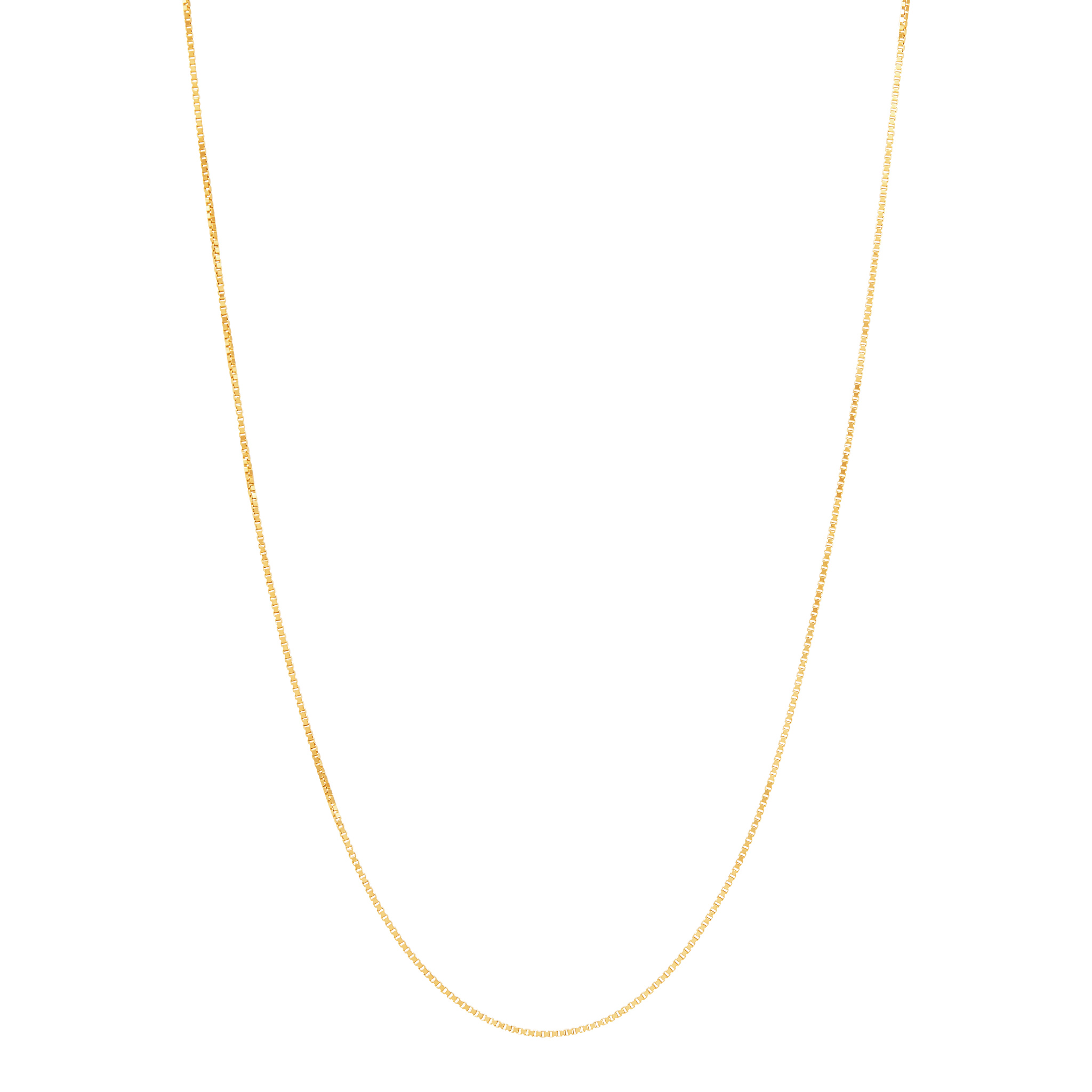 14k Yellow Gold Box Chain