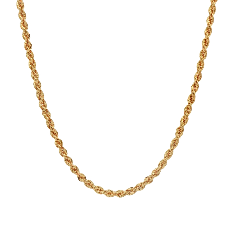14k Yellow Gold Rope Chain