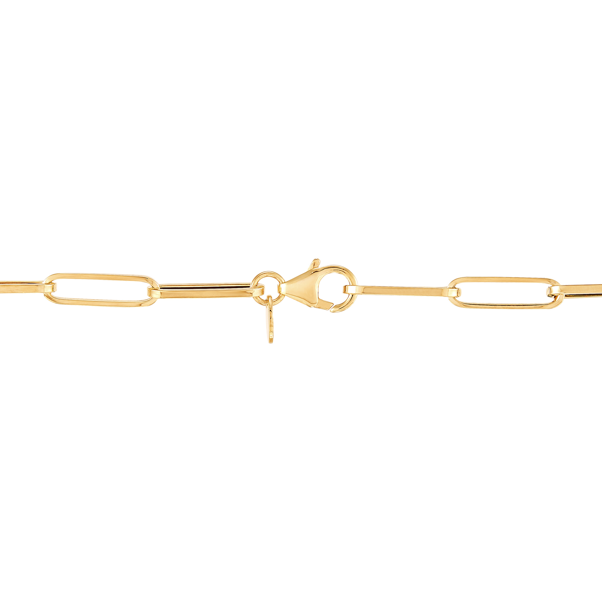 14k Yellow Gold Paperclip Chain