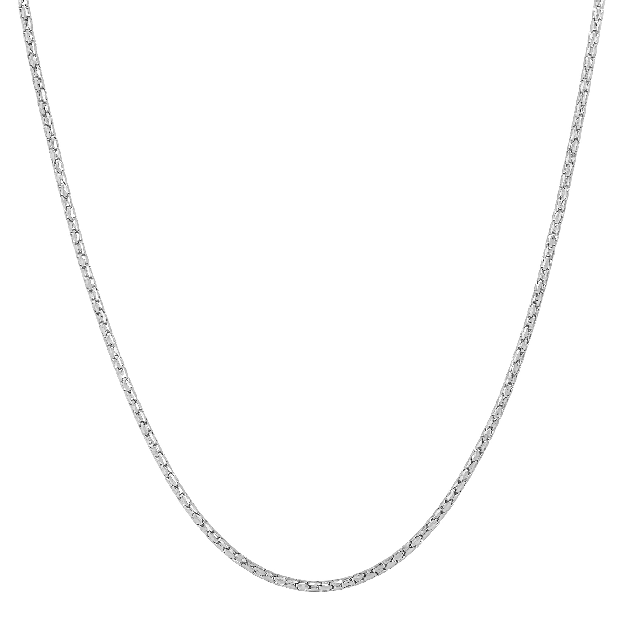 14k White Gold Birdcage Chain