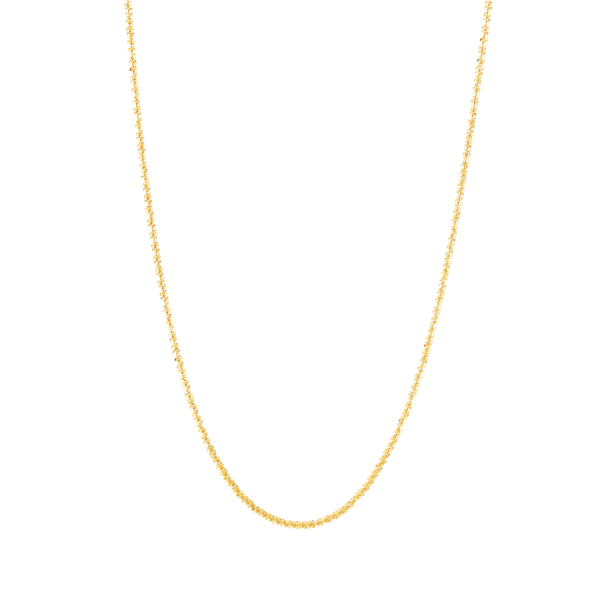 14k Yellow Gold Twist Chain Necklace