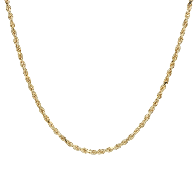 14k Yellow Gold Rope Chain