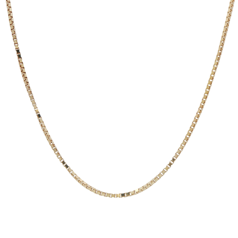 14k Yellow Gold Box Chain