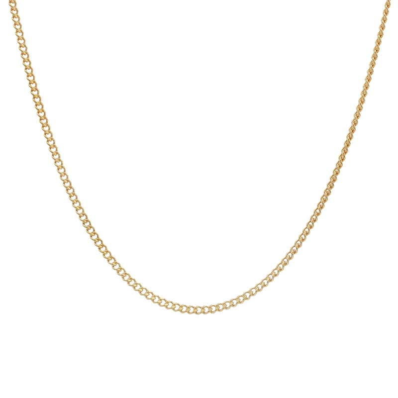 18k Yellow Gold Curb Chain