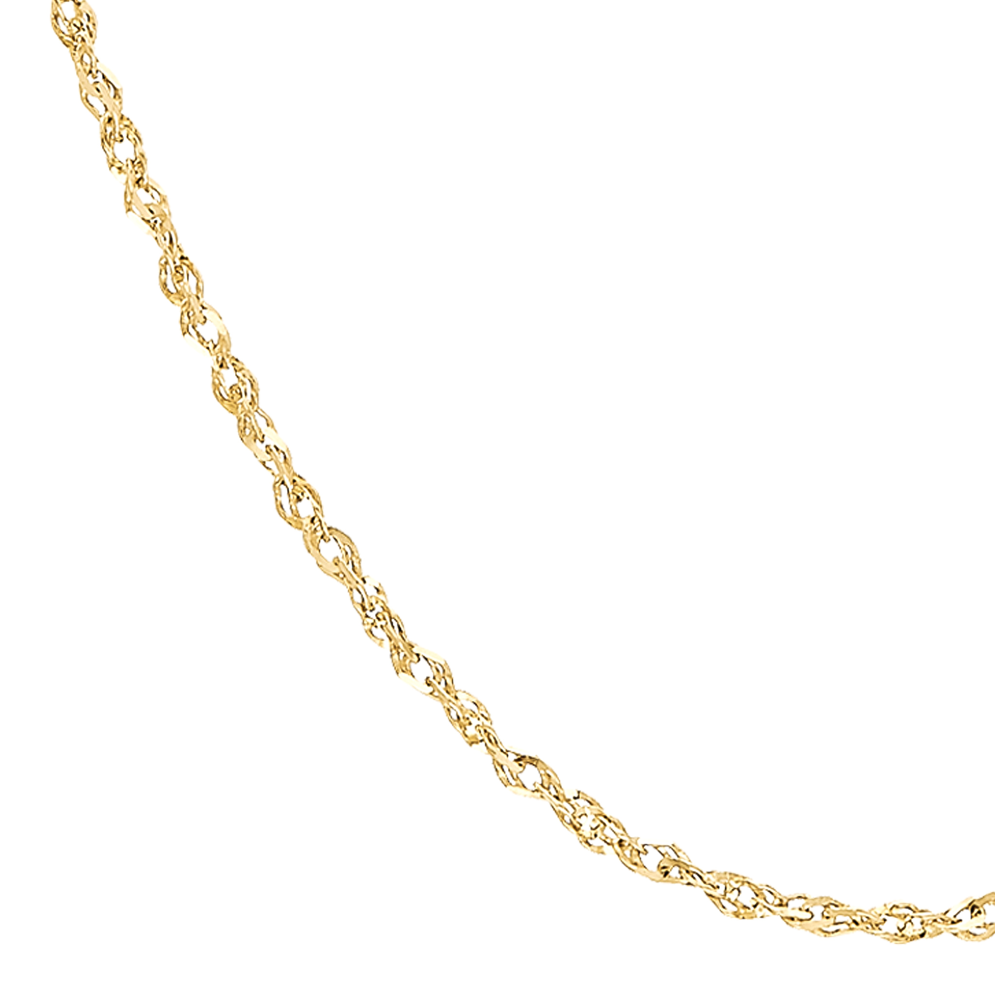 14k Yellow Gold Singapore Chain