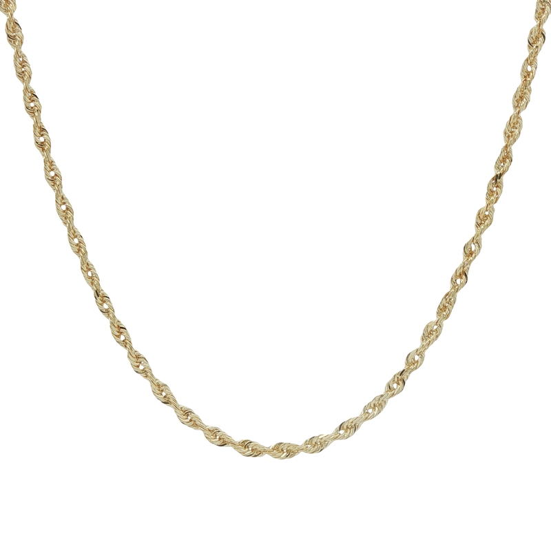 14k Yellow Gold Rope Chain