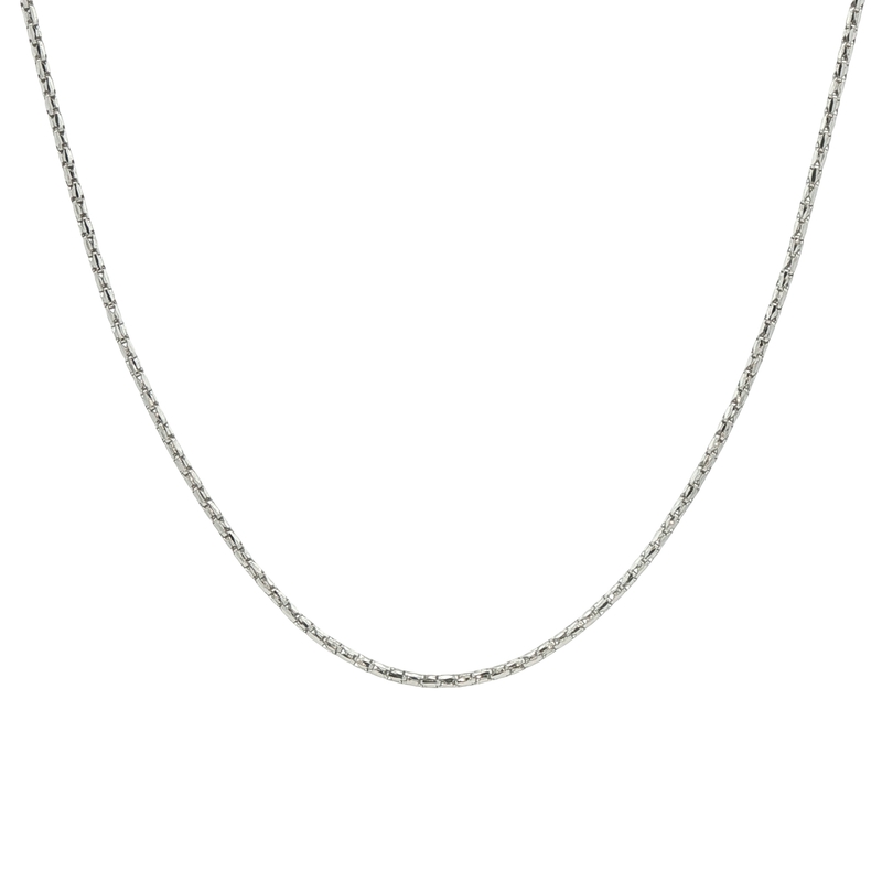 14k White Gold Birdcage Chain