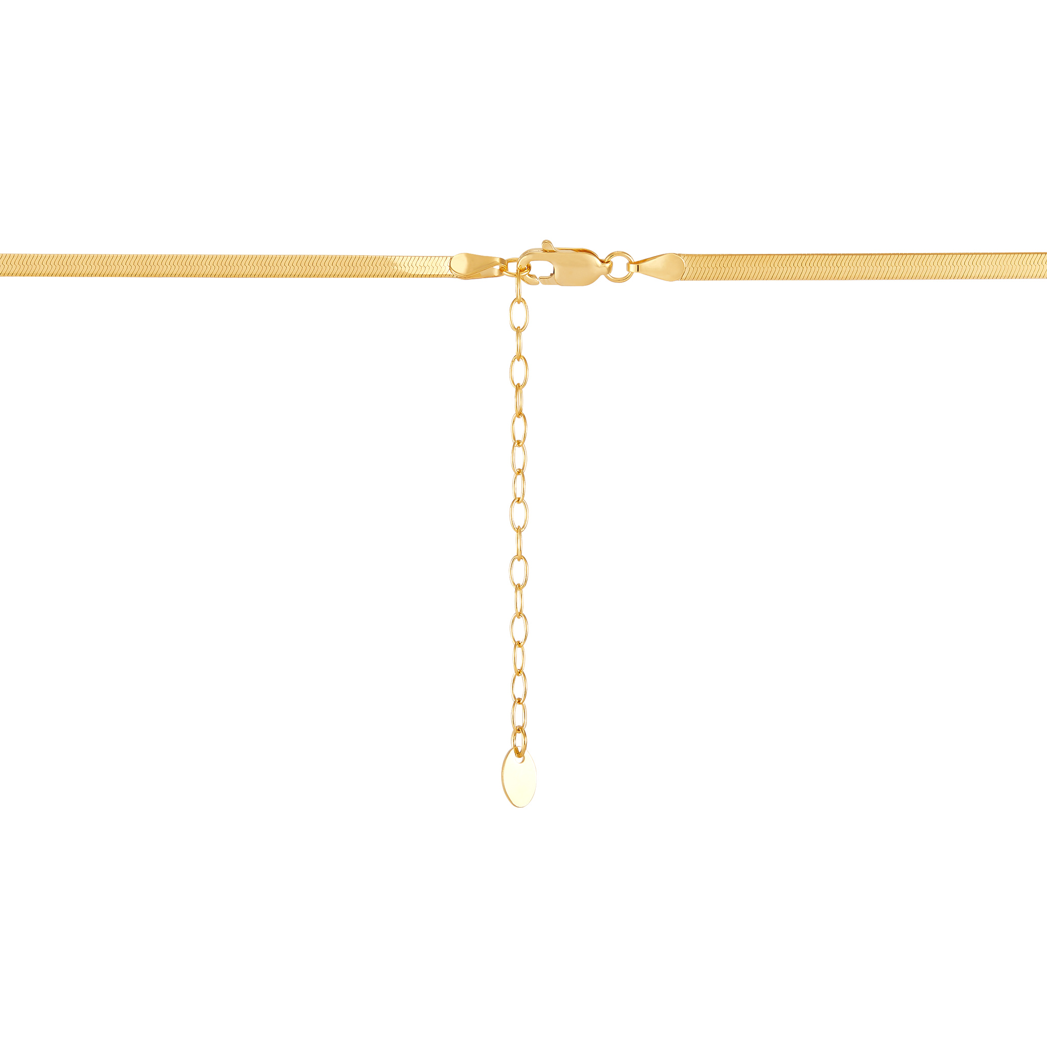 14k Yellow Gold Herringbone Chain