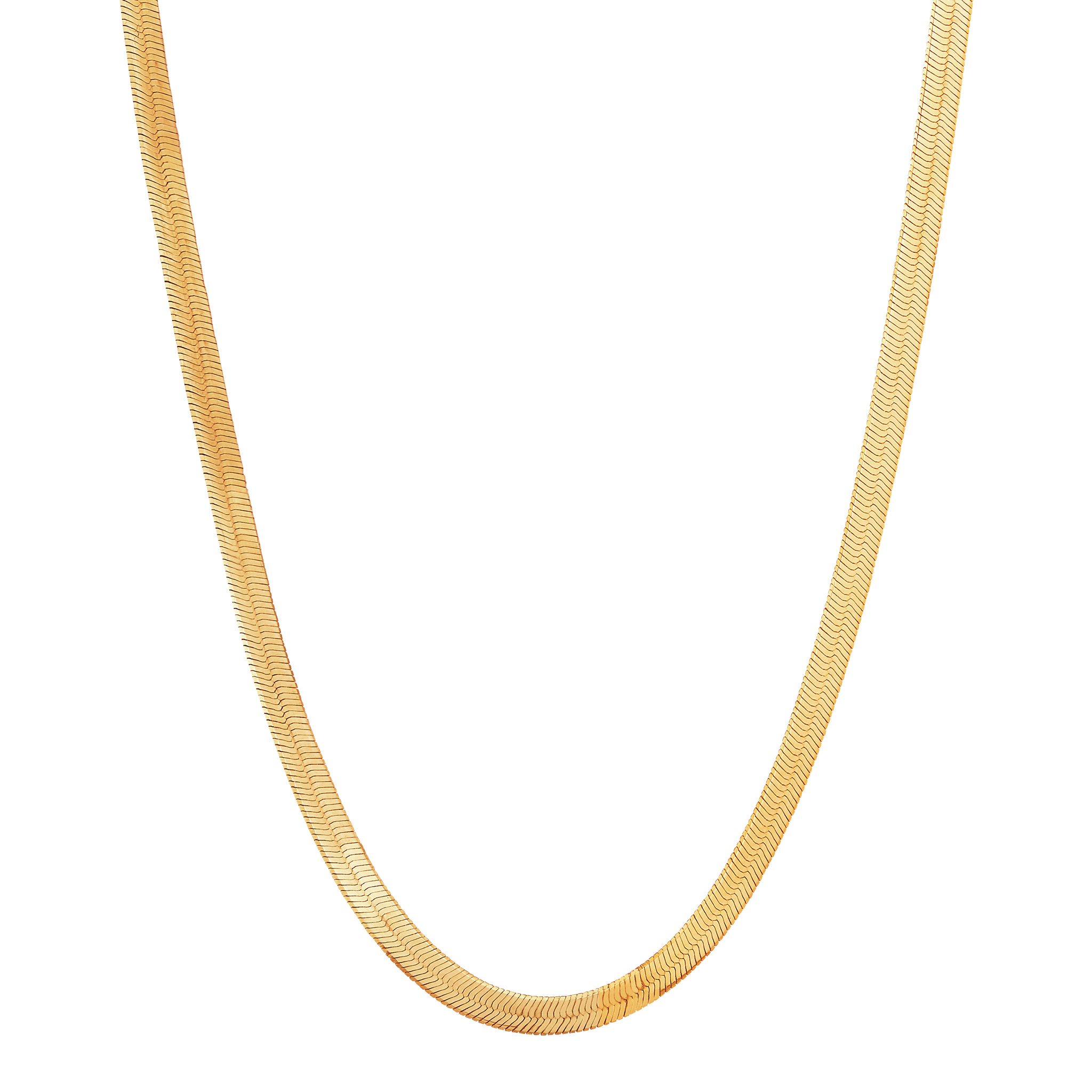 14k Yellow Gold Herringbone Chain