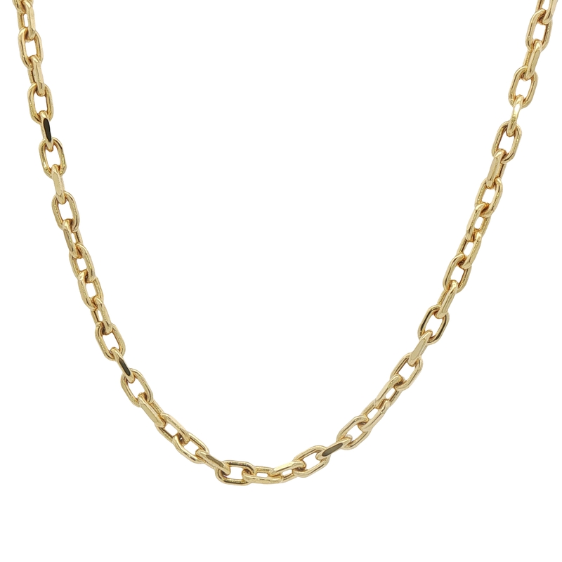 14k Yellow Gold Cable Link Chain