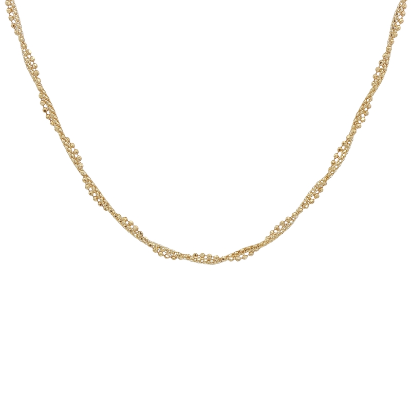 14k Yellow Gold Twist Chain