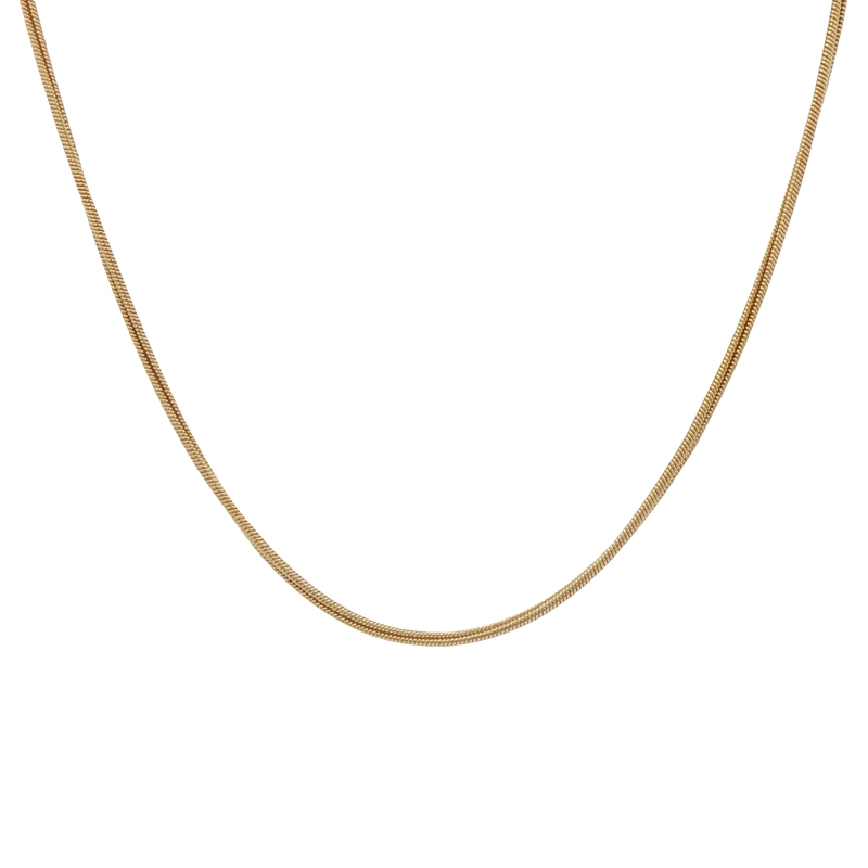 14k Yellow Gold Snake Chain Necklace