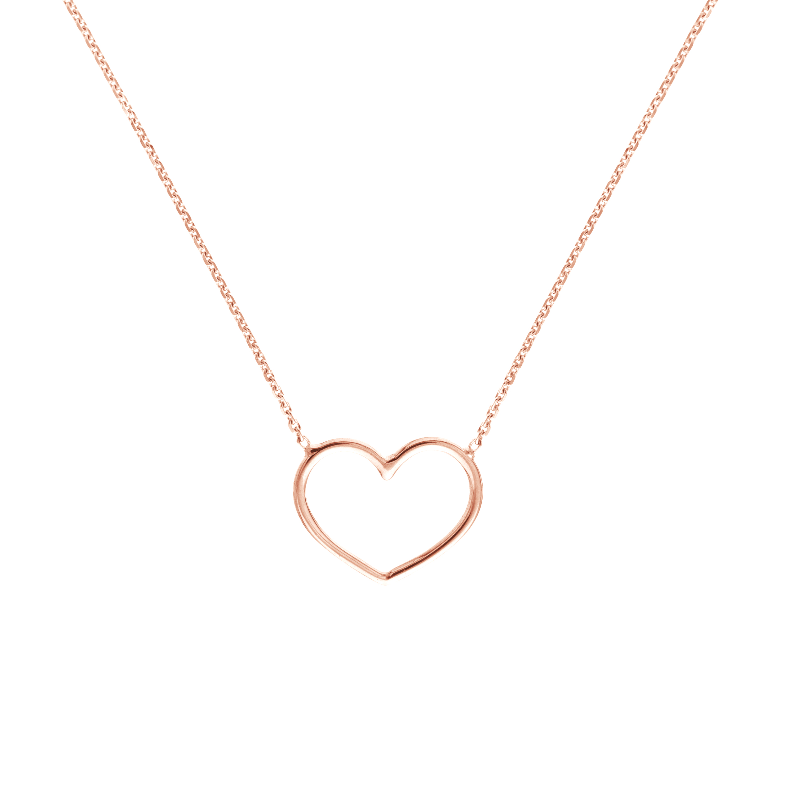 Rose Gold Heart Necklace
