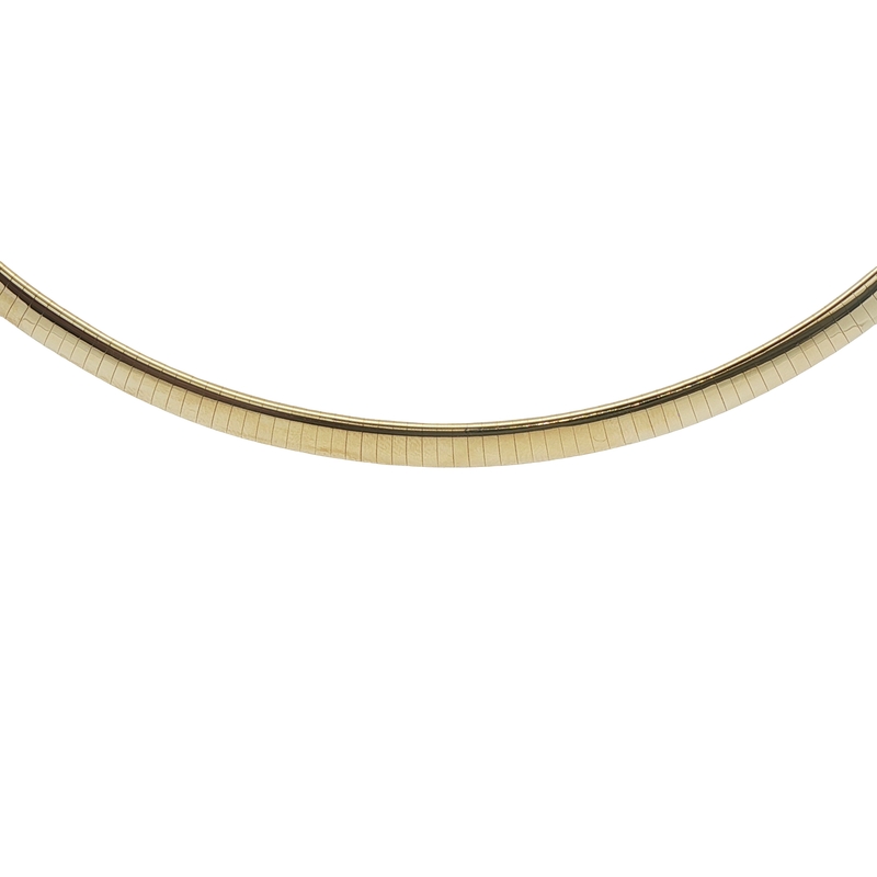 14k Yellow Gold Omega Necklace
