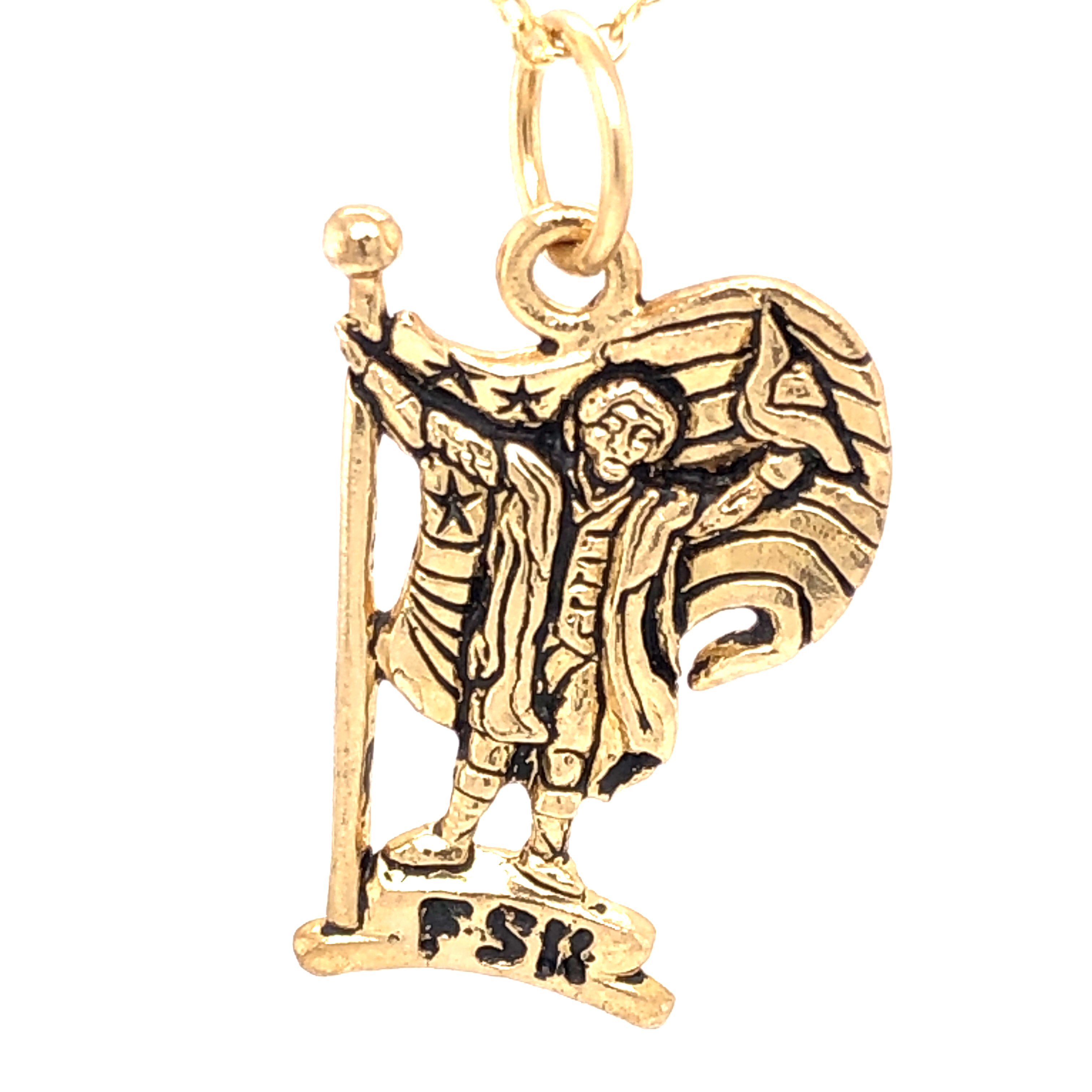 14k Yellow Gold Fsk Charm