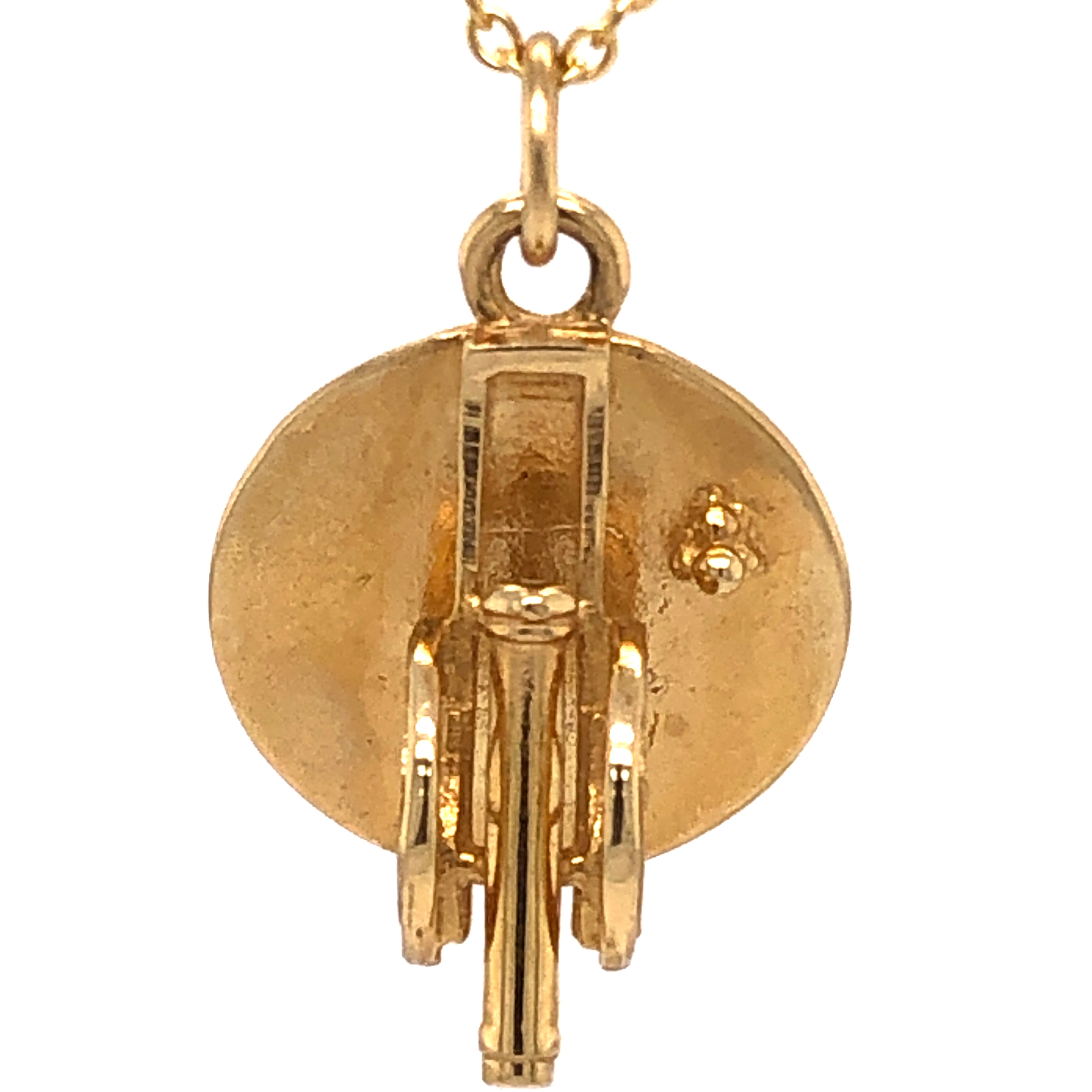 Yellow 14 Karat Cannon Charm