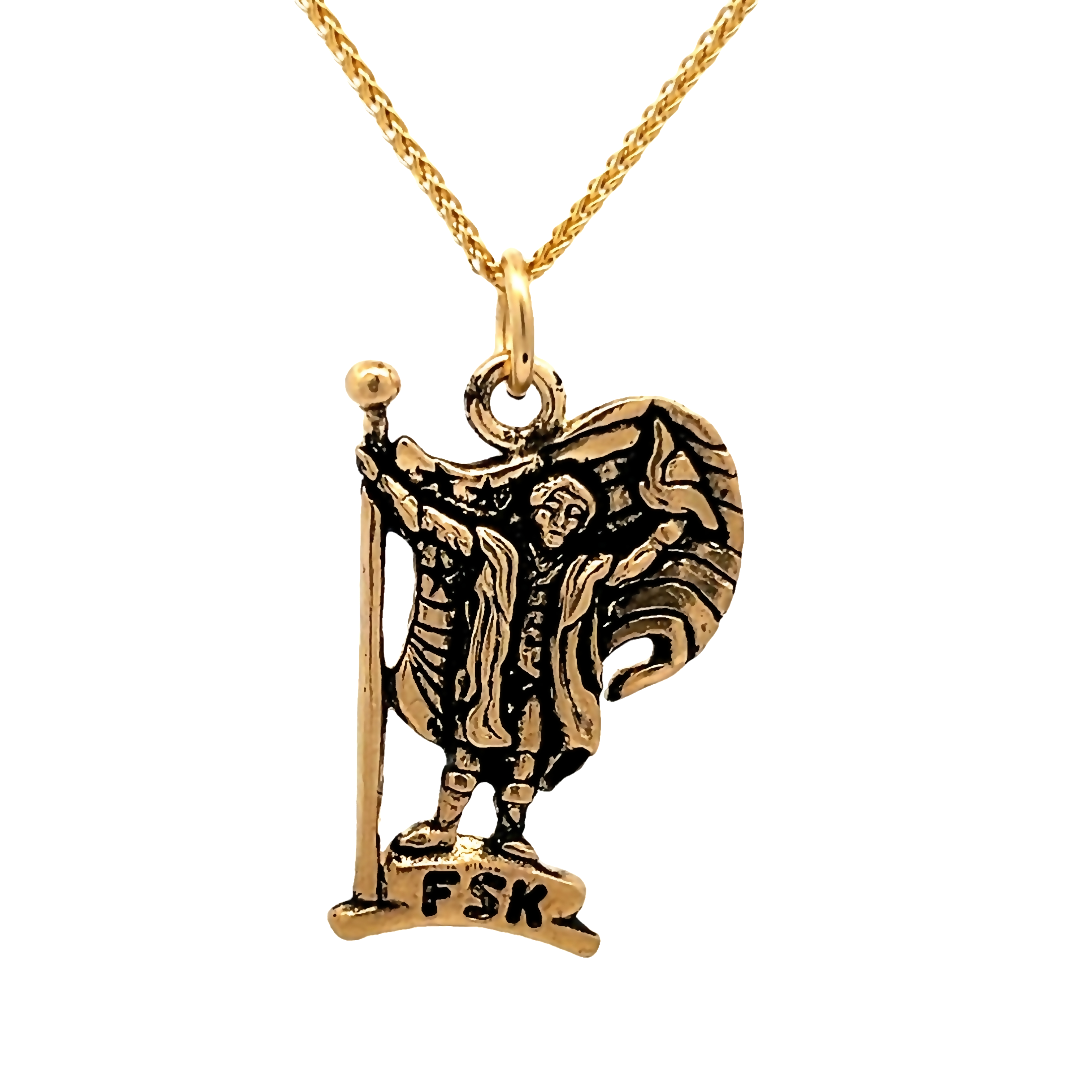 14k Yellow Gold Fsk Charm