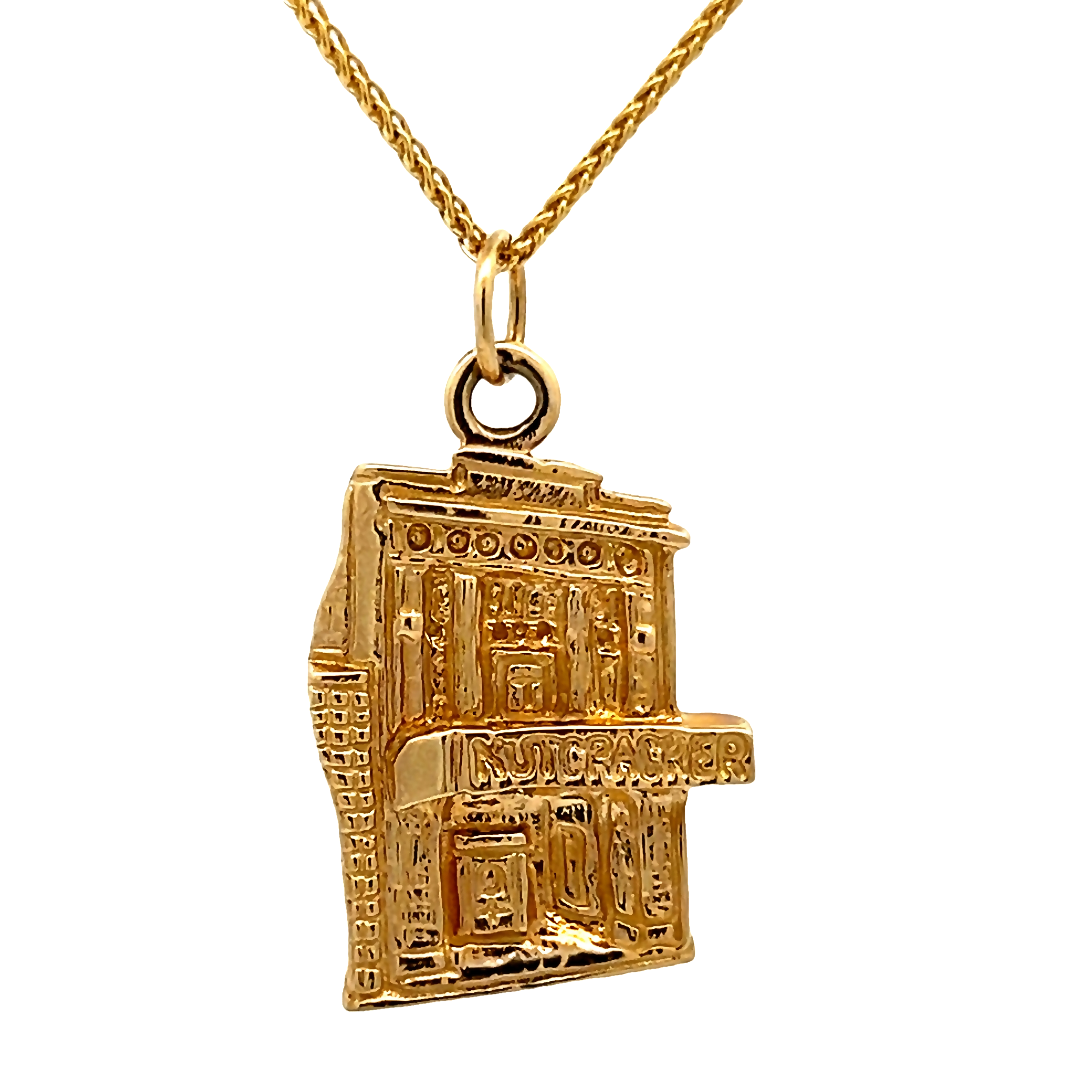 14k Yellow Gold Nutcracker Charm