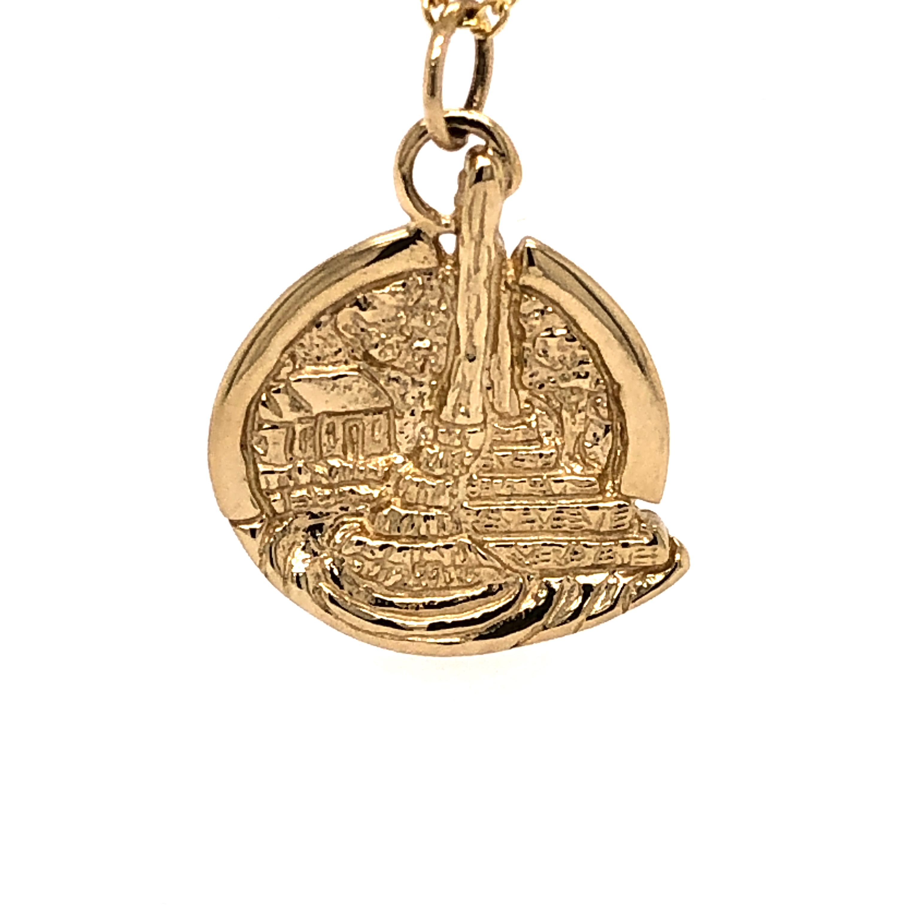 14k Yellow Gold Culler Fountain Charm