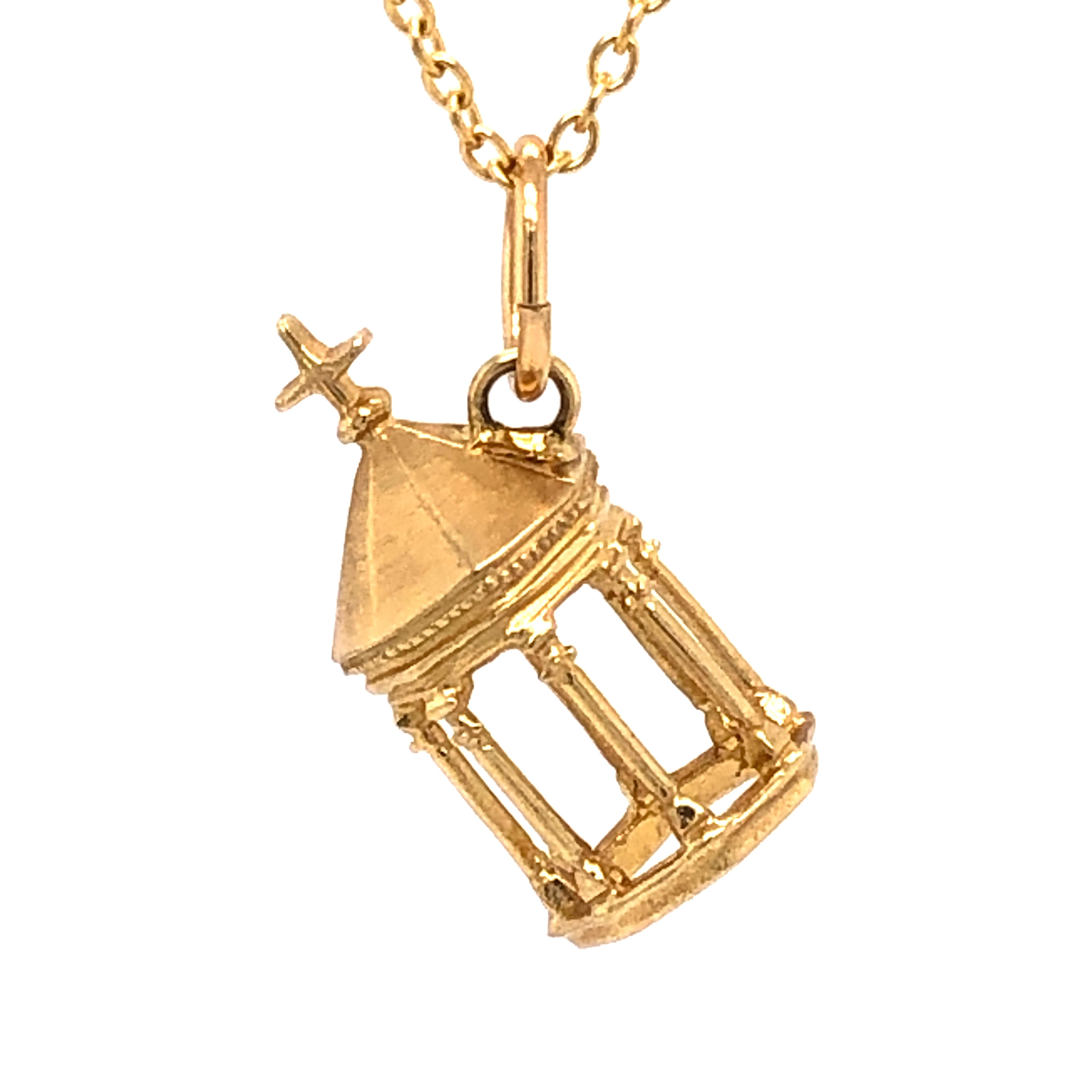 14k Yellow Gold Visitation Charm