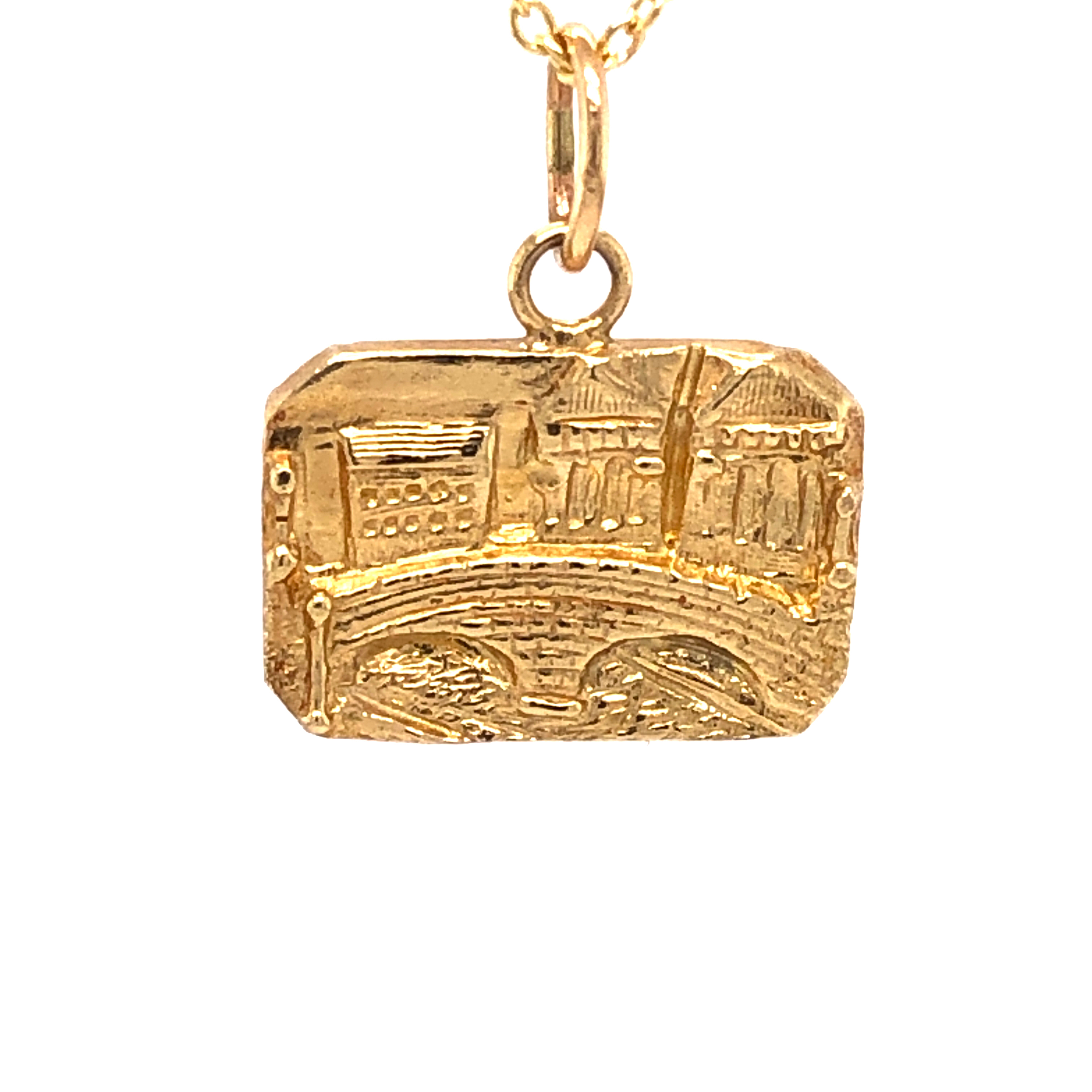 Yellow 14 Karat Carroll Creek Bridge Charm