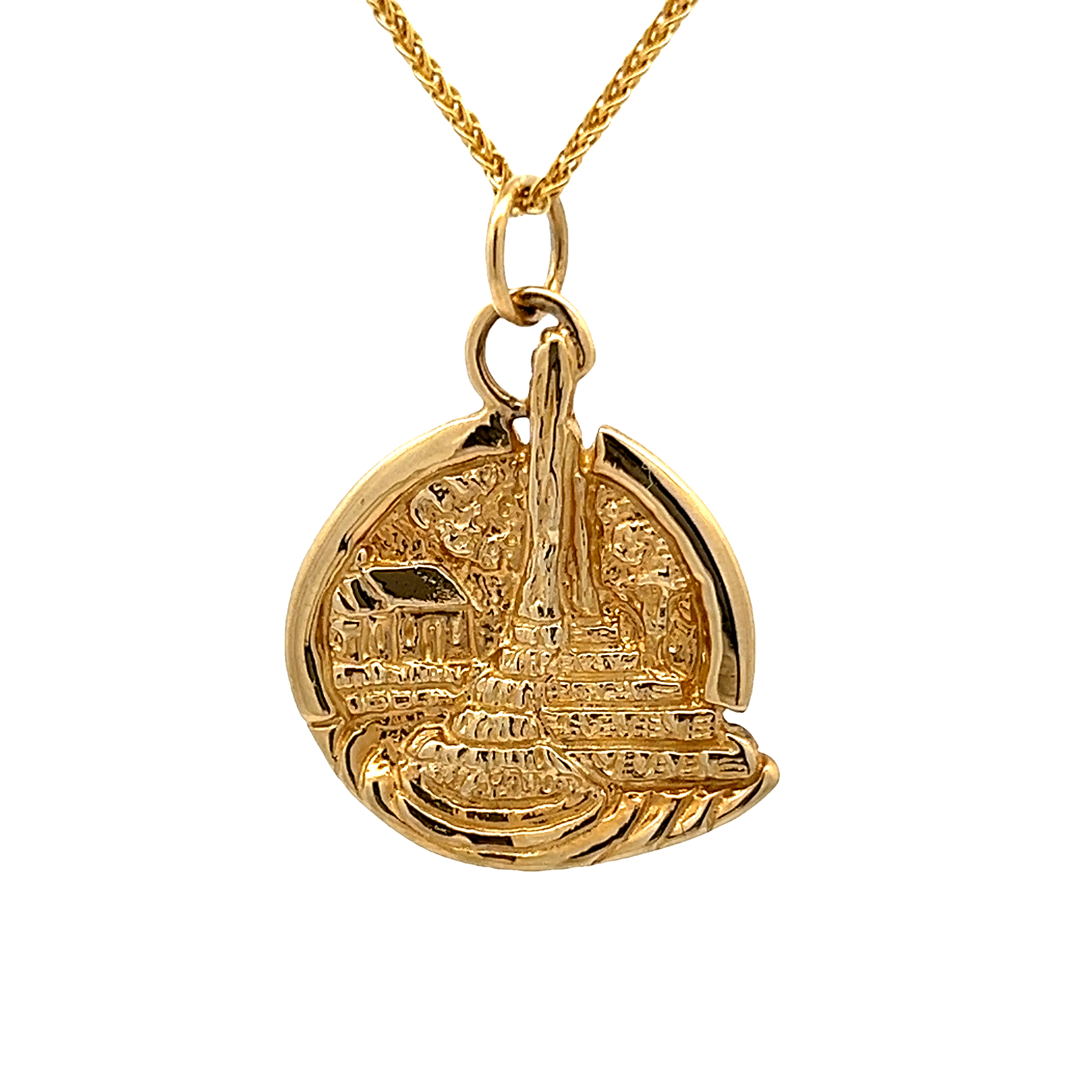 14k Yellow Gold Culler Fountain Charm