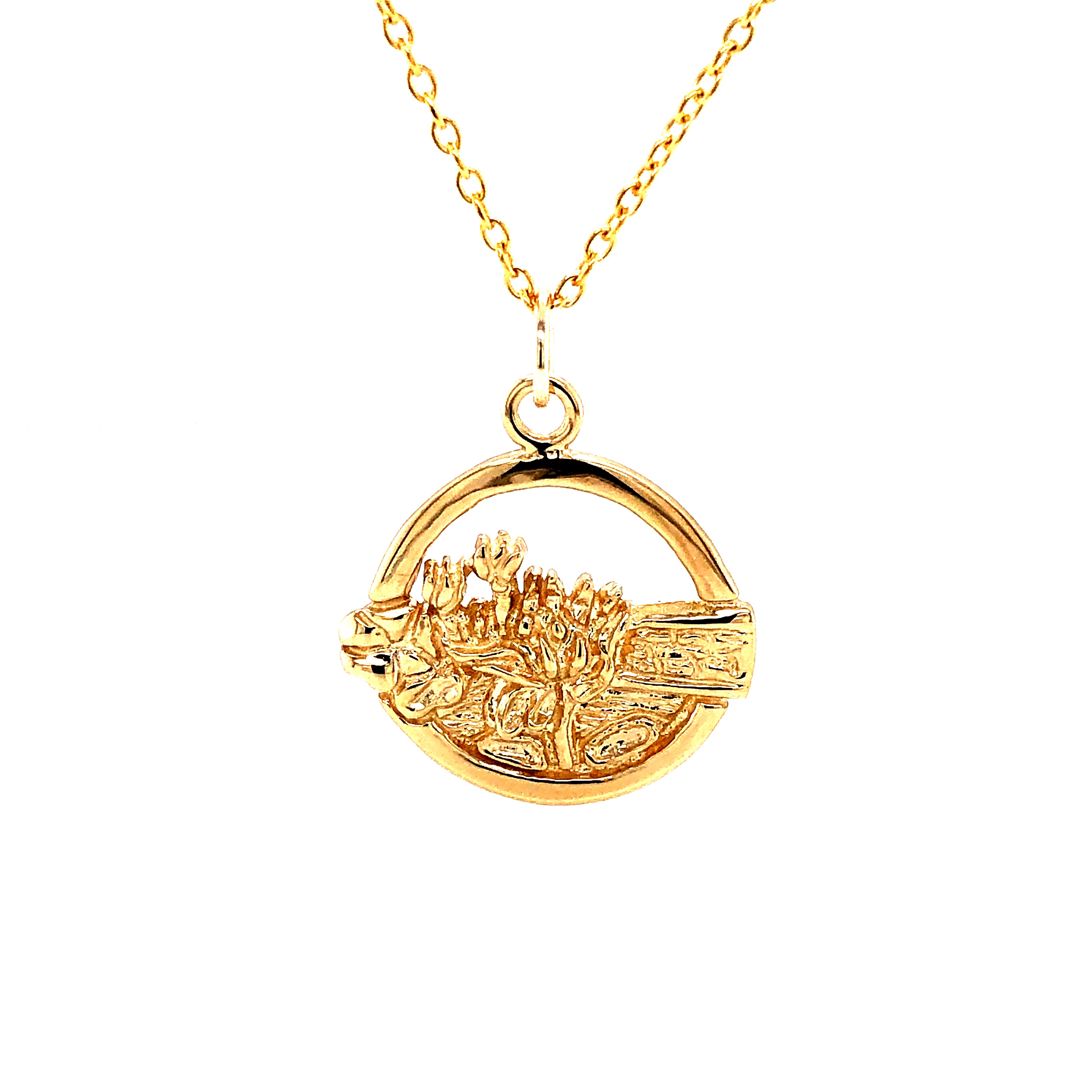14 Karat Yellow Gold Color On The Creek Frederick Charm  dwt: 2.5