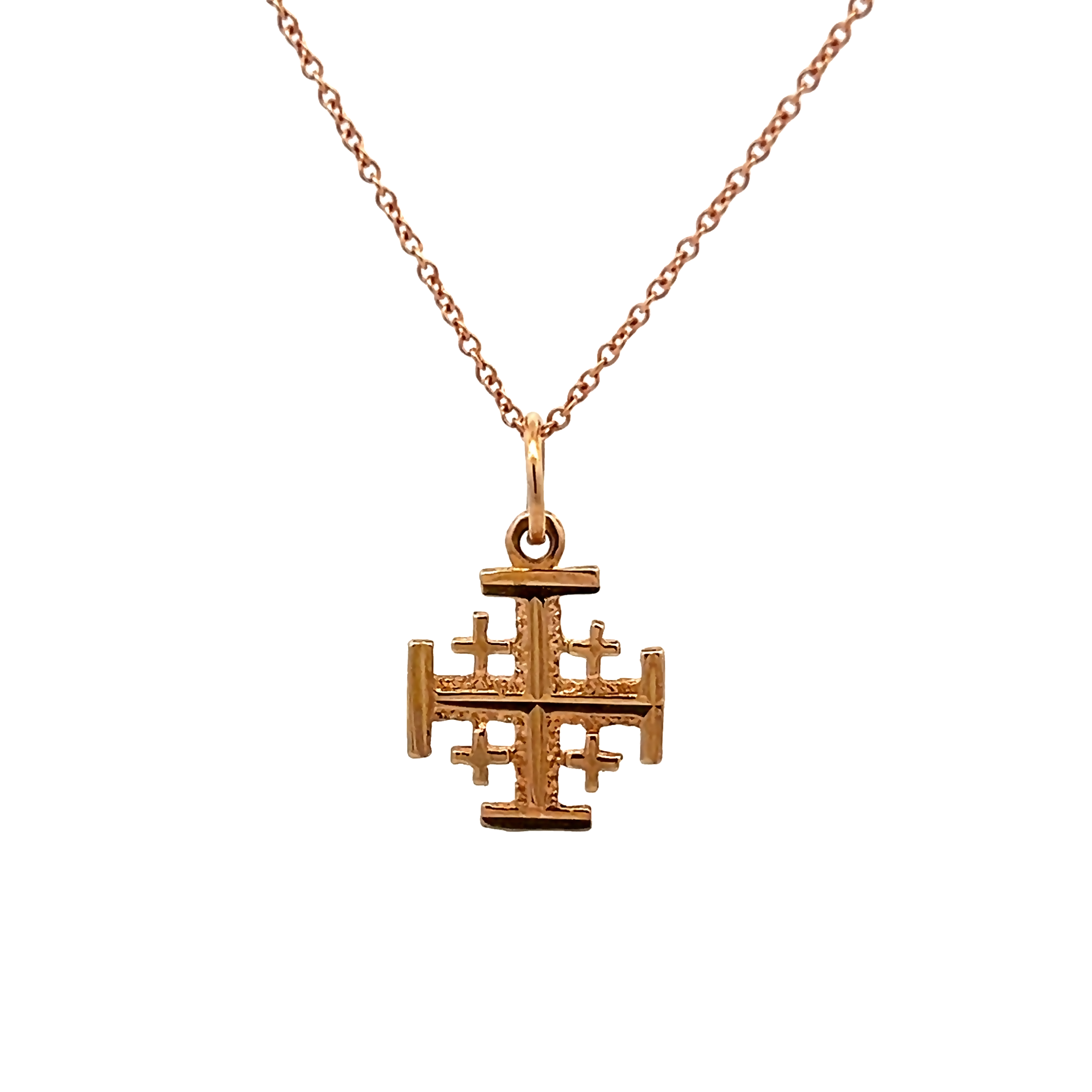 18k Yellow Gold Cross Necklace