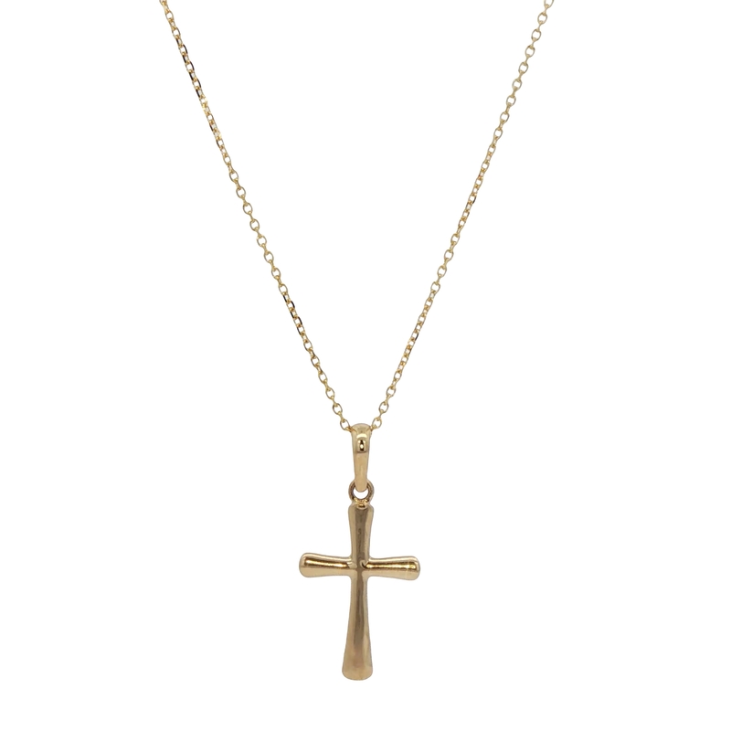 14k Yellow Gold Cross Pendant