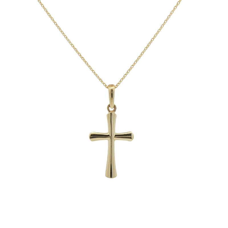 14k Yellow Gold Cross Pendant