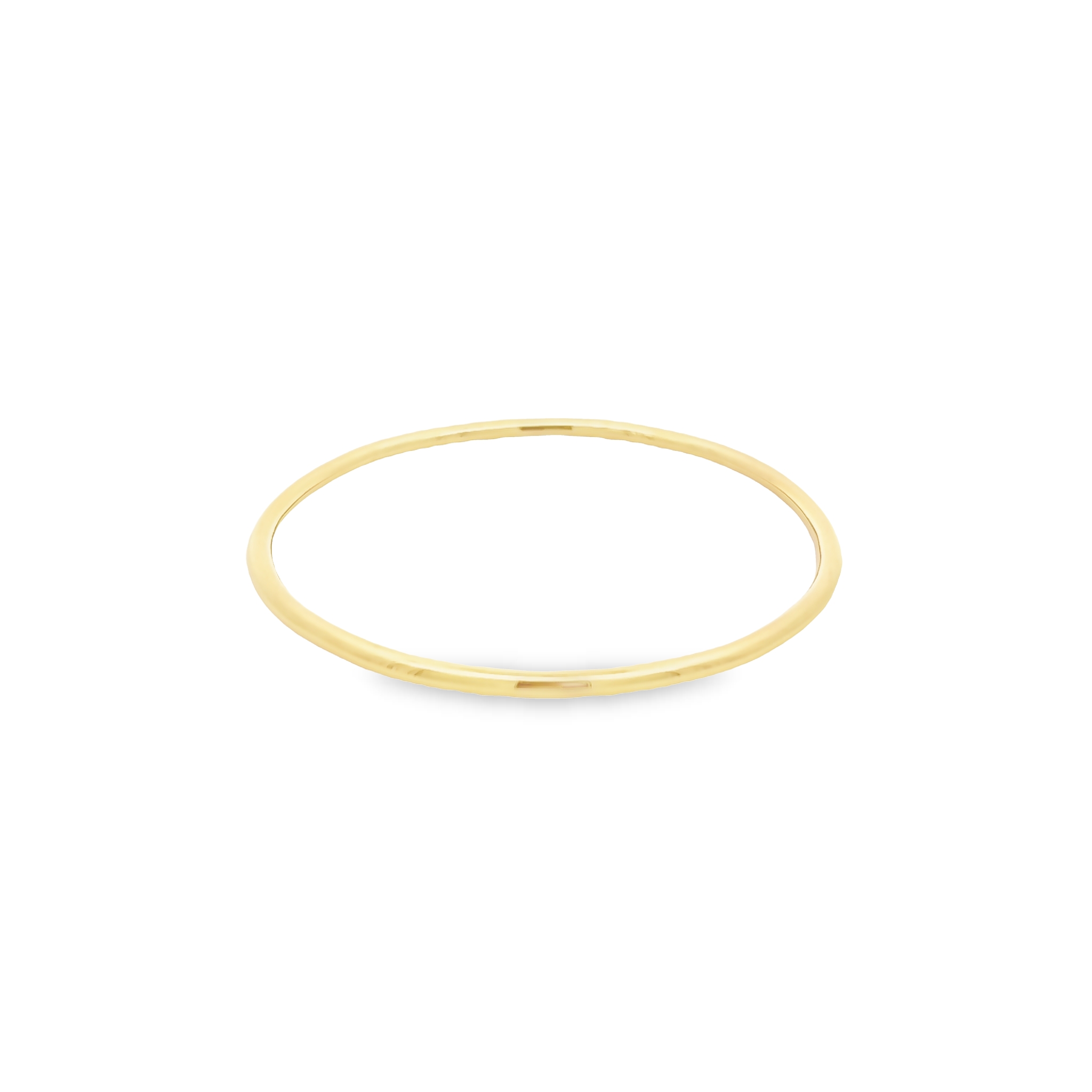 Yellow 14 Karat Endless Bangle Bracelet