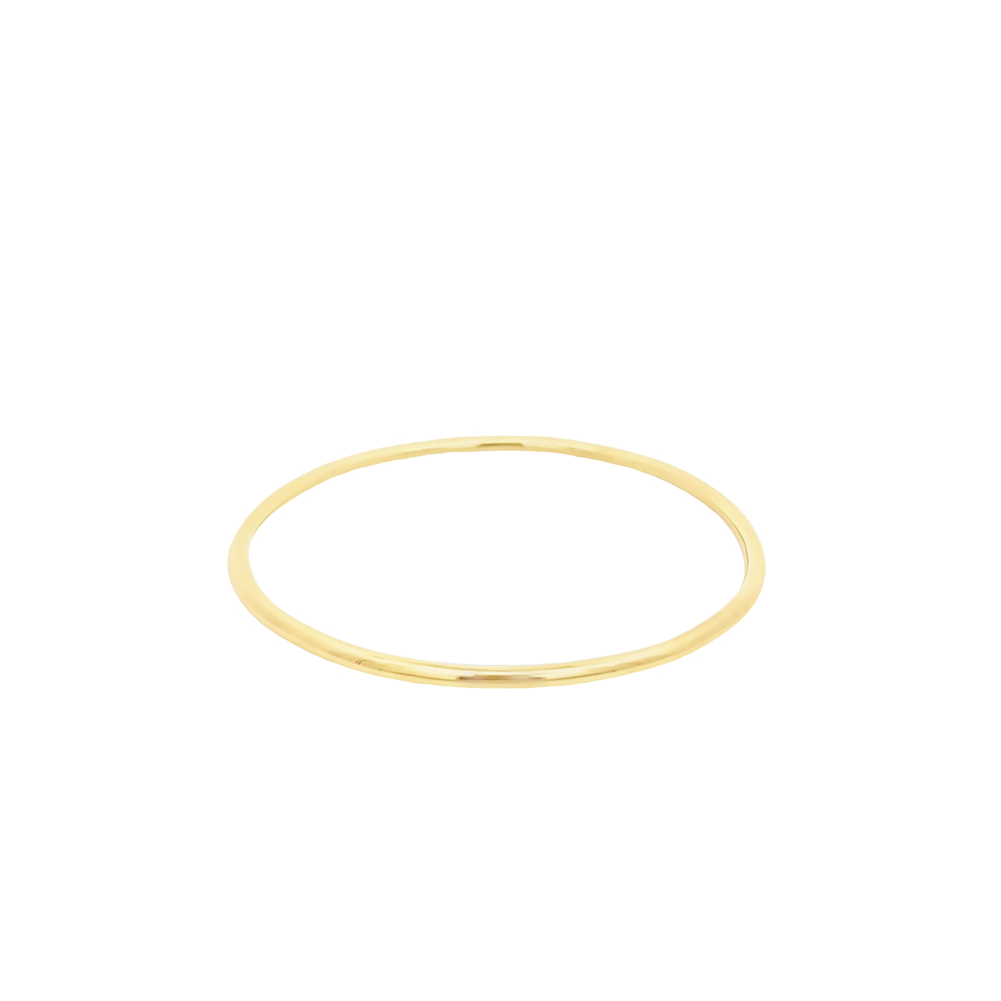 Yellow 14 Karat Endless Bangle Bracelet